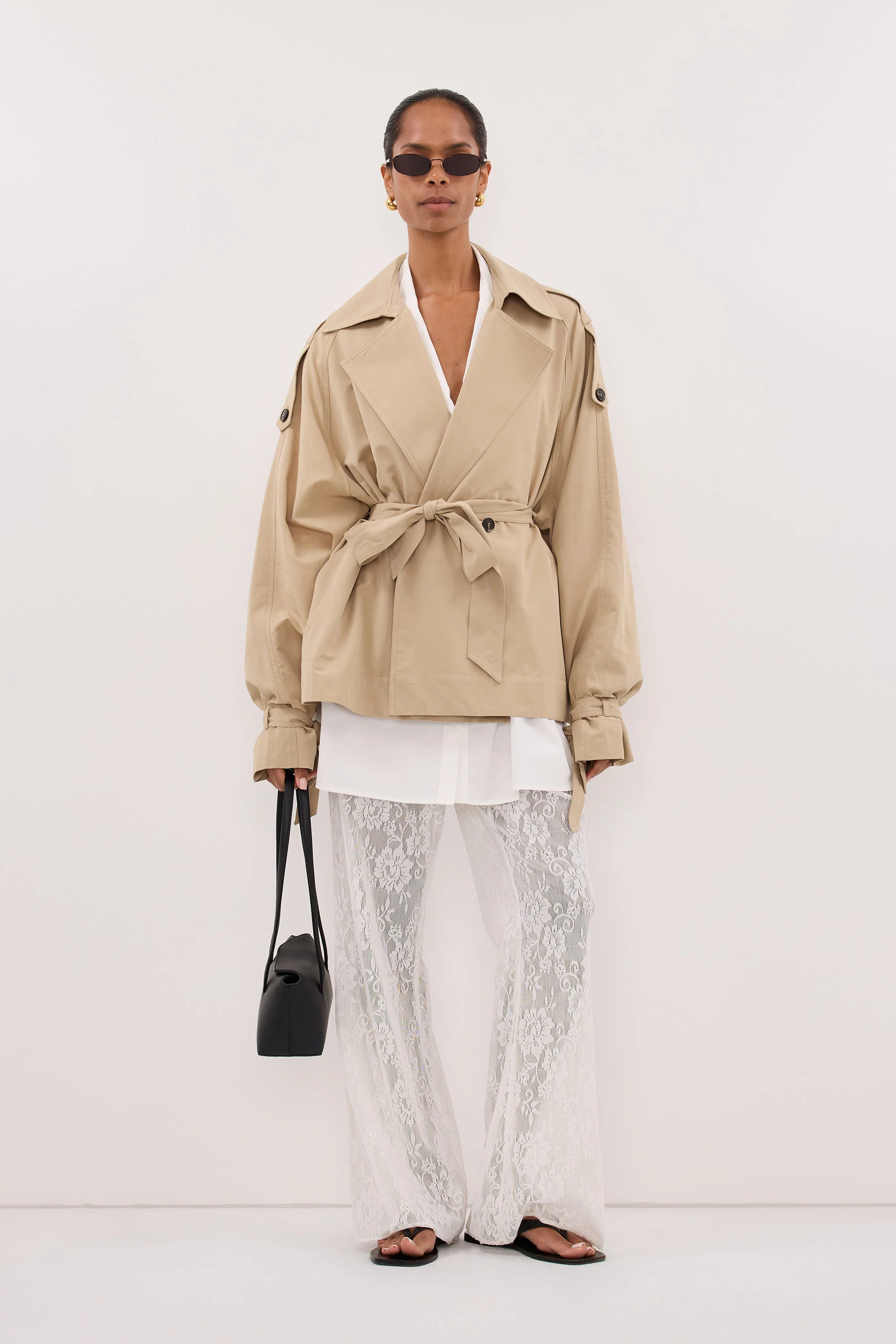 NINA STONE LIGHTWEIGHT MINI TRENCH - Image 3