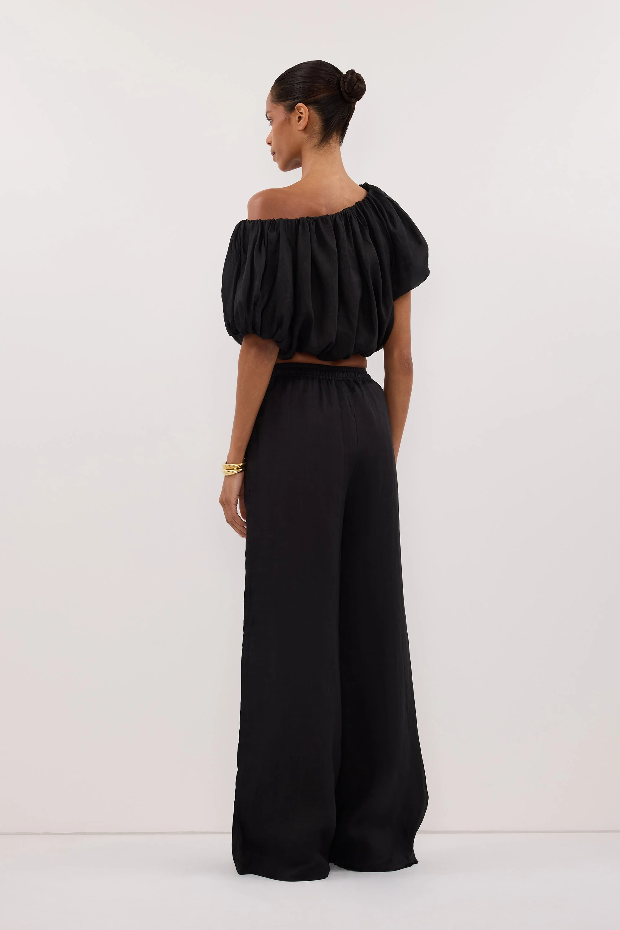 NOA BLACK LINEN PANT - Image 4