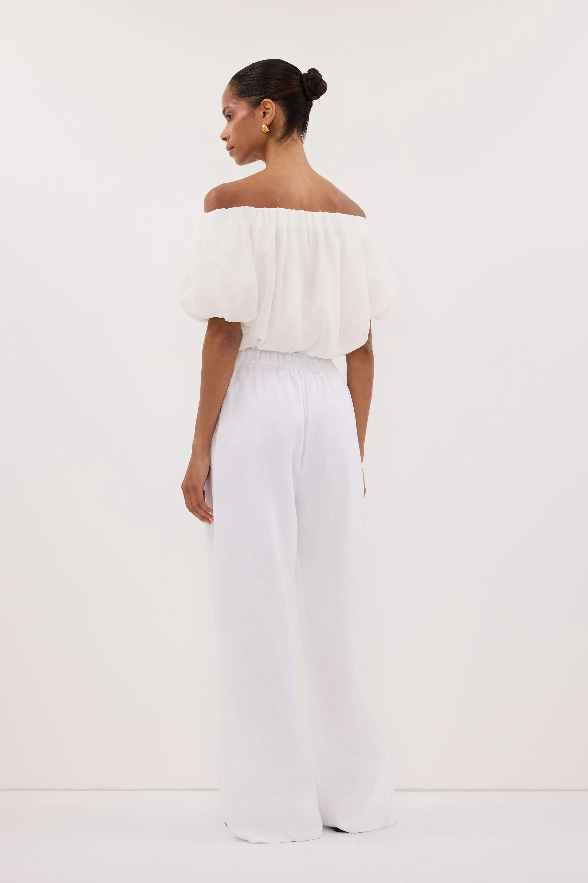 NOA WHITE LINEN PANT - Image 4