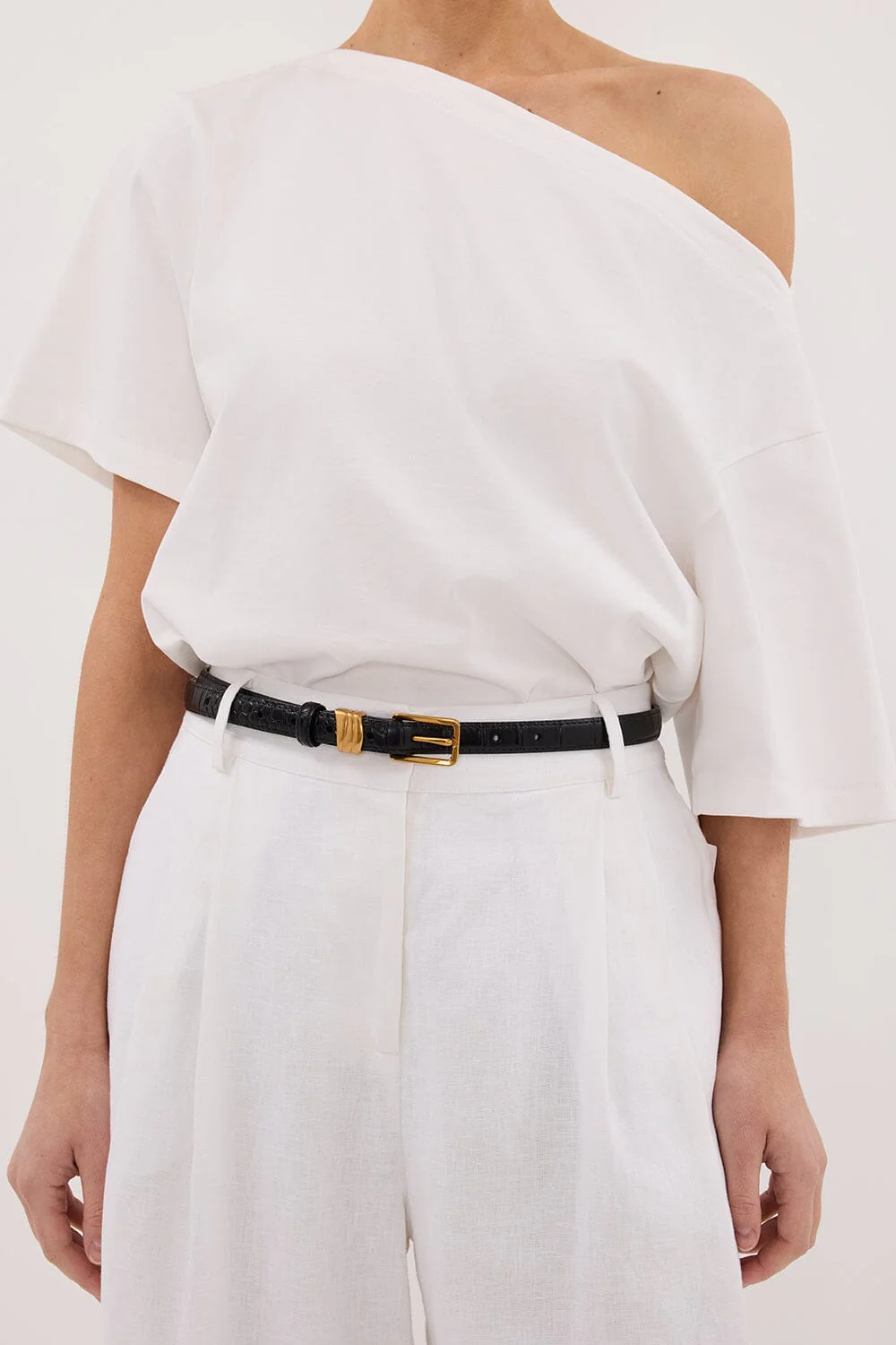 NOAH THE LABEL BLACK CROC BELT - Image 2