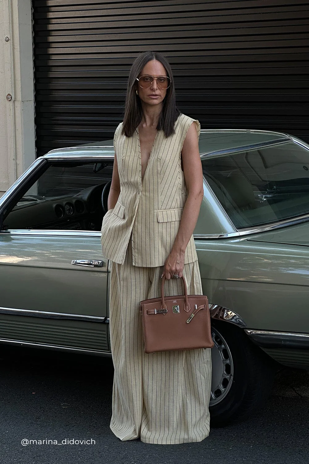 OLLIE DUNE STRIPE WIDE LEG PANT - Image 2