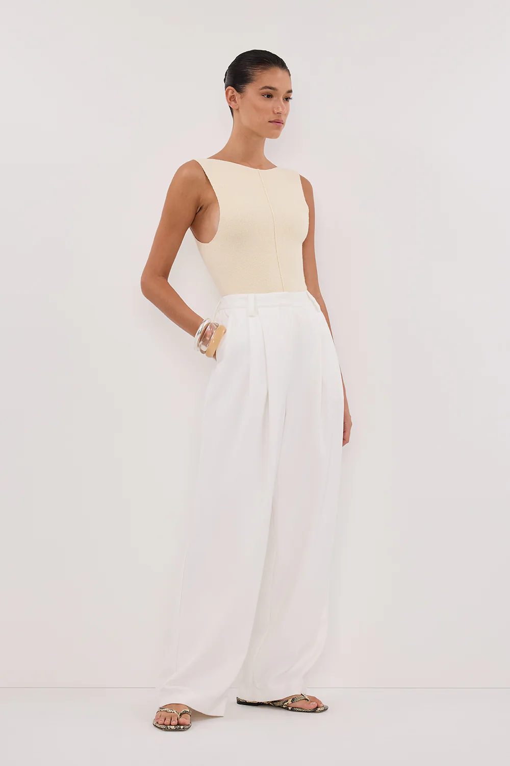 OWEN CREAM BOAT NECK TOP - Image 3