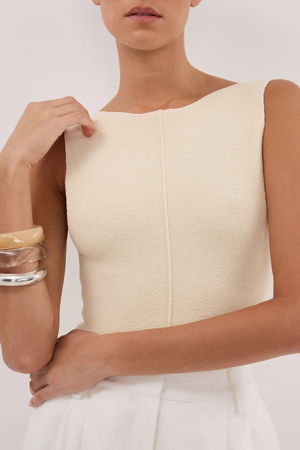 OWEN CREAM BOAT NECK TOP - Image 5