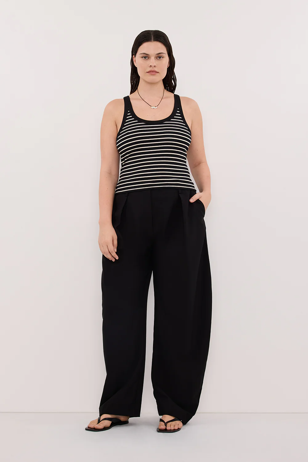 PENNY BLACK SLEEVELESS STRIPE KNIT TANK TOP - Image 6