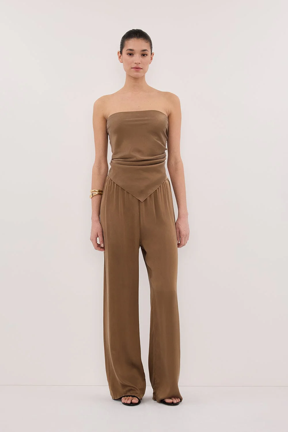 PERCY CHESTNUT SILK PANT - Image 6