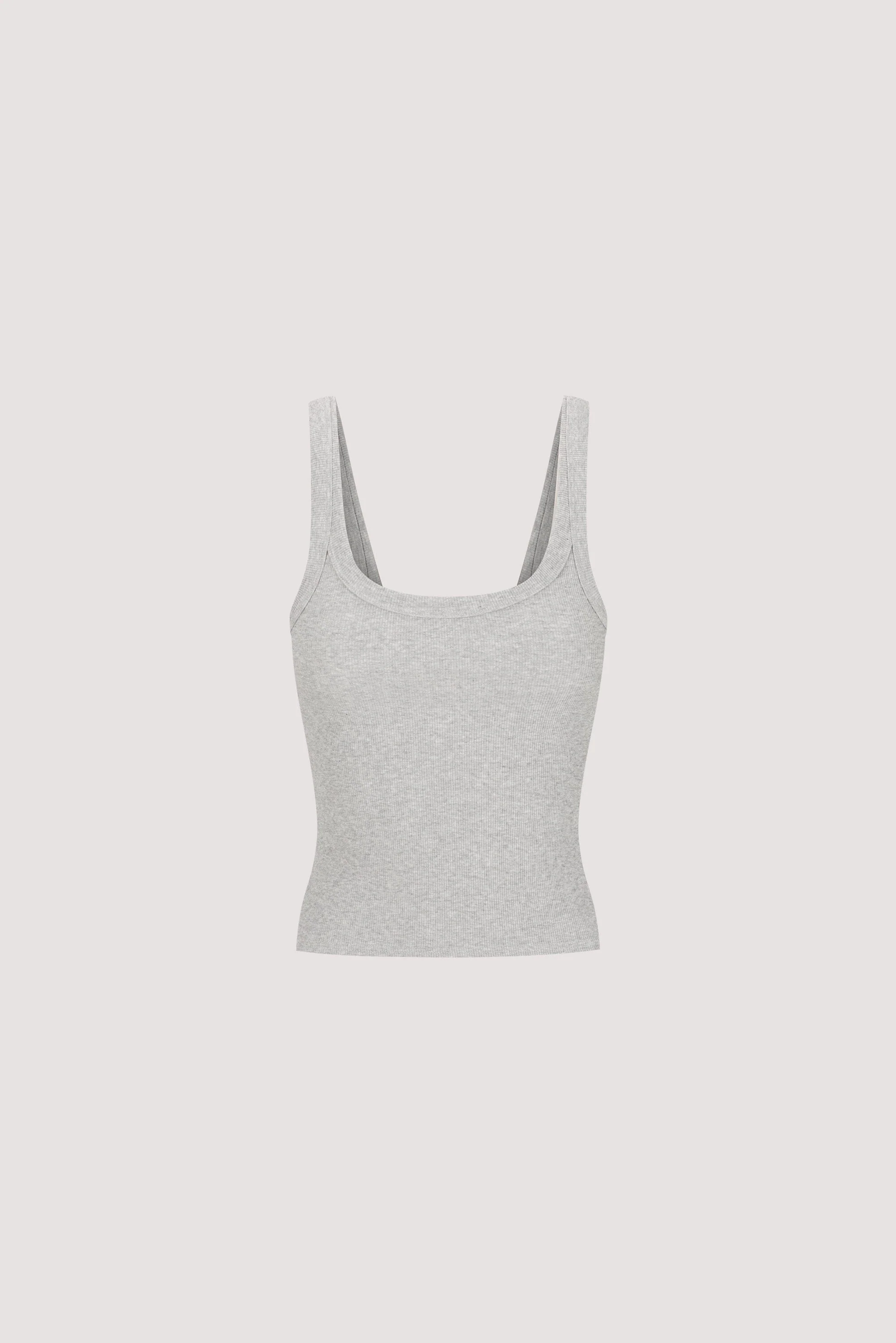 PHOEBE SILVER MARLE SCOOP NECK TANK TOP - Image 7