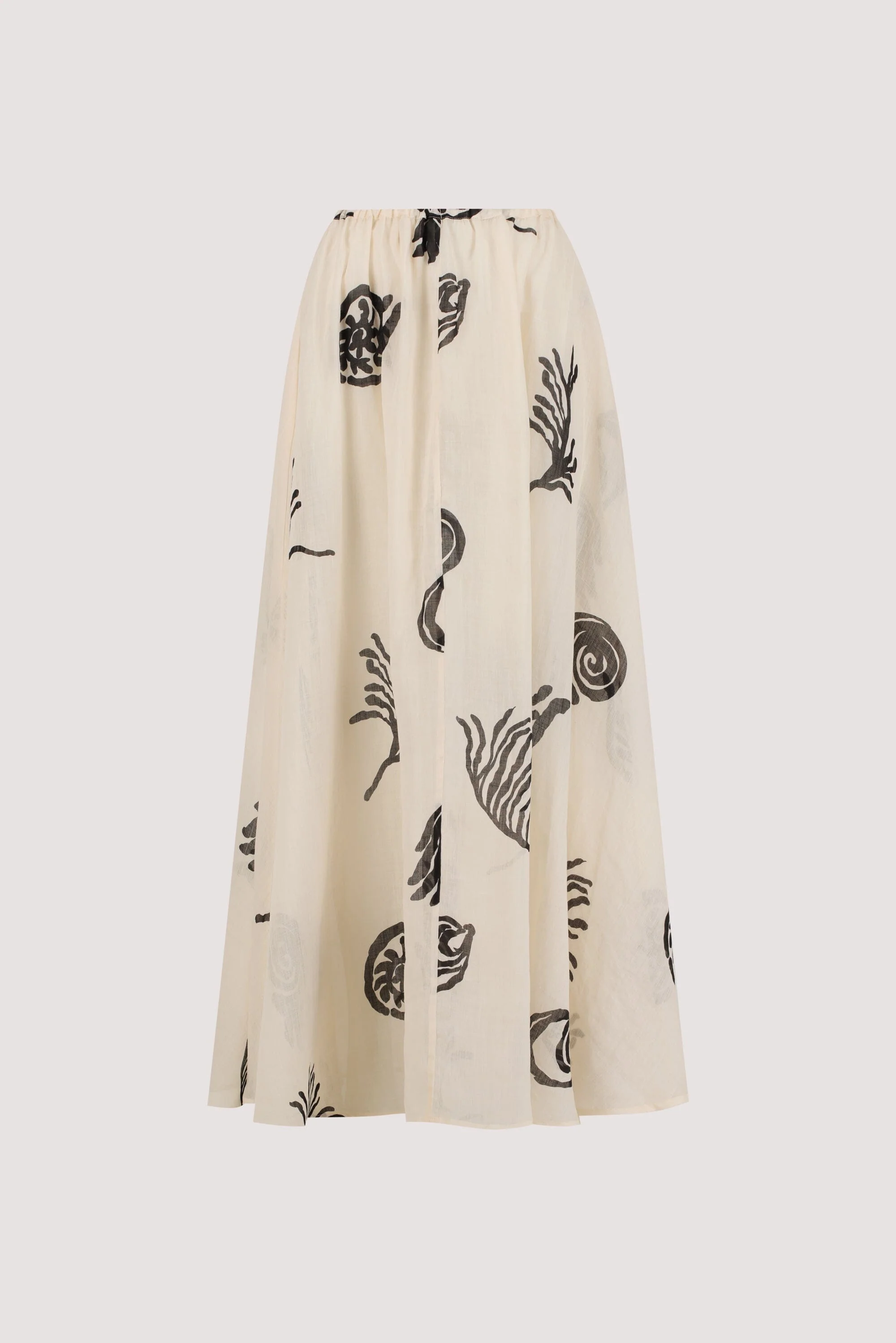 POSITANO SANDSTONE RAMIE MIDI SKIRT - Image 8