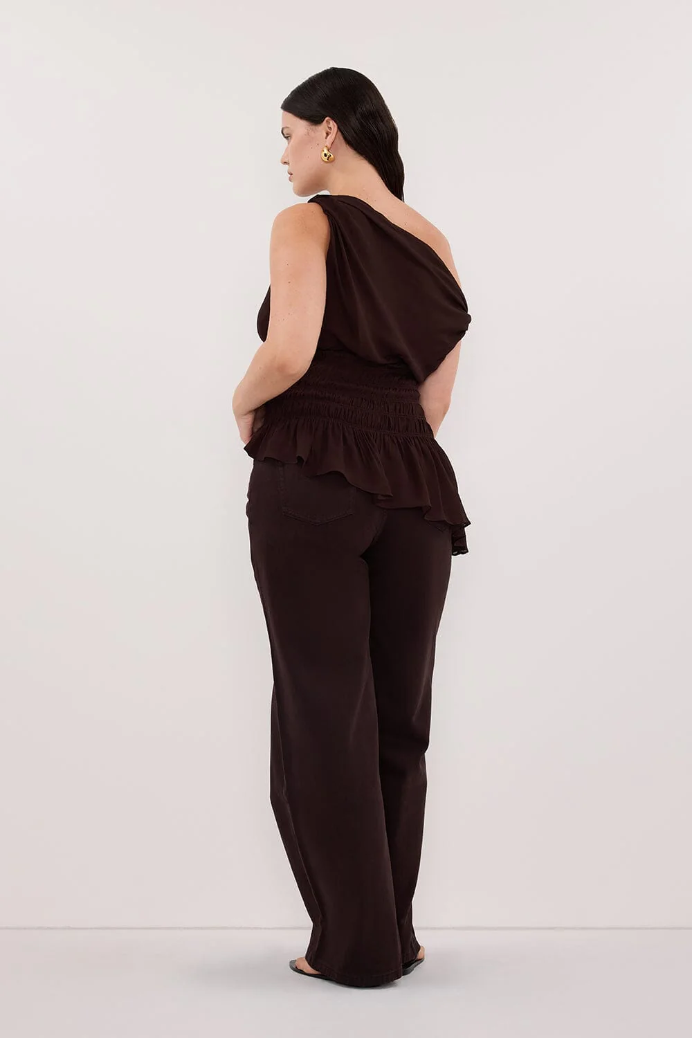 REAGAN 2.0 BURNT CHOC SLOUCHY JEAN - Image 7