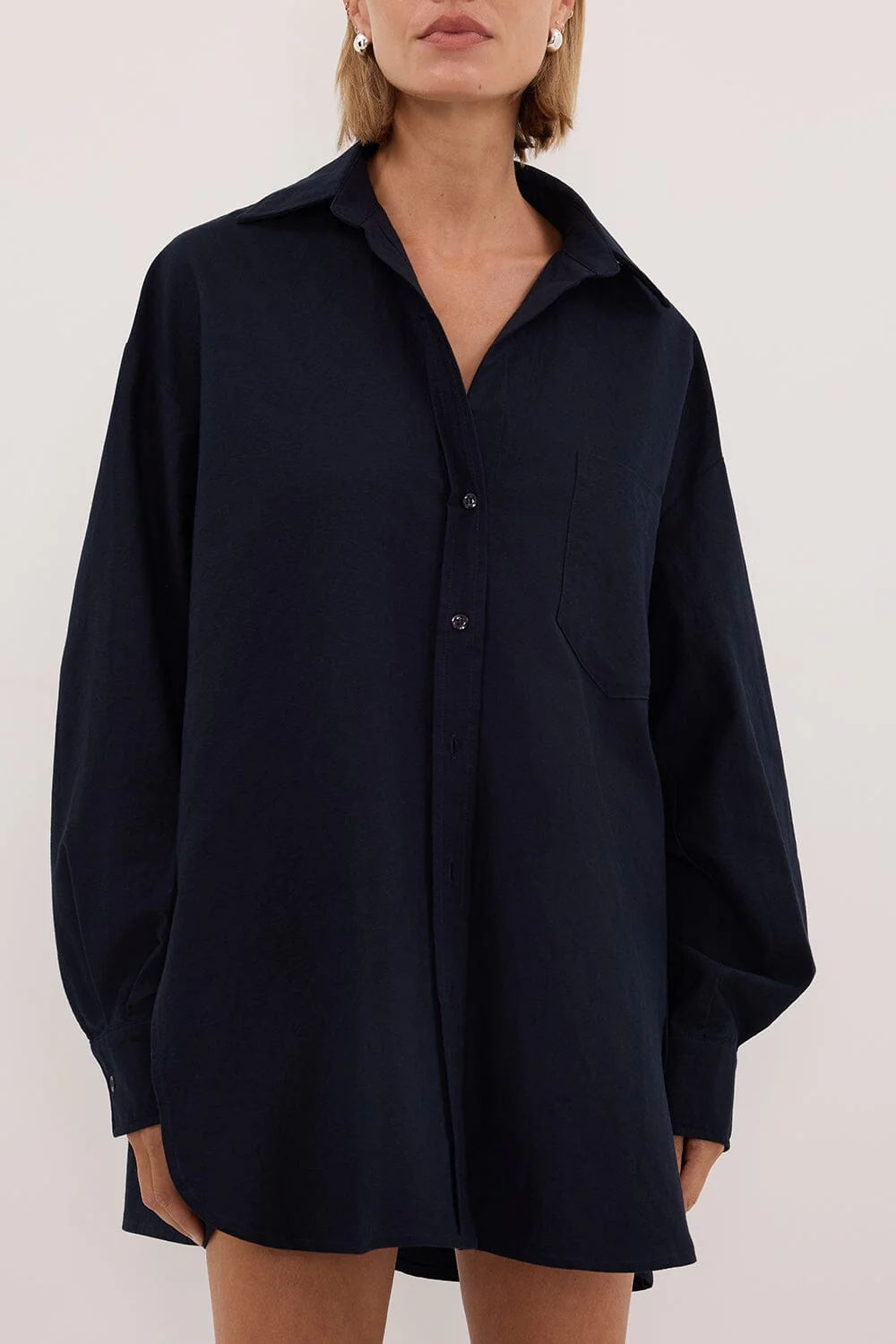 RHEA 2.0 INK OVERSIZED COTTON SHIRT - Image 5