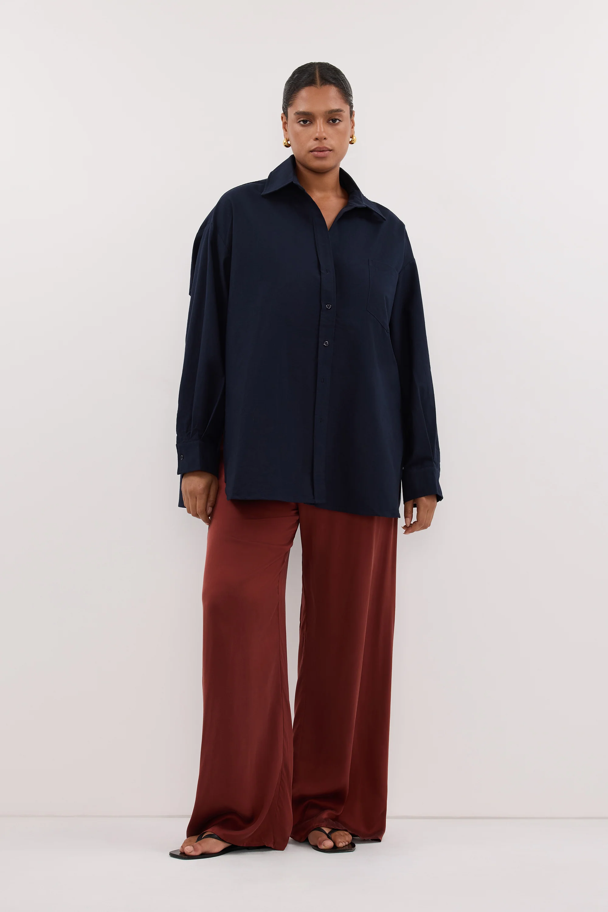 RHEA 2.0 INK OVERSIZED COTTON SHIRT - Image 6
