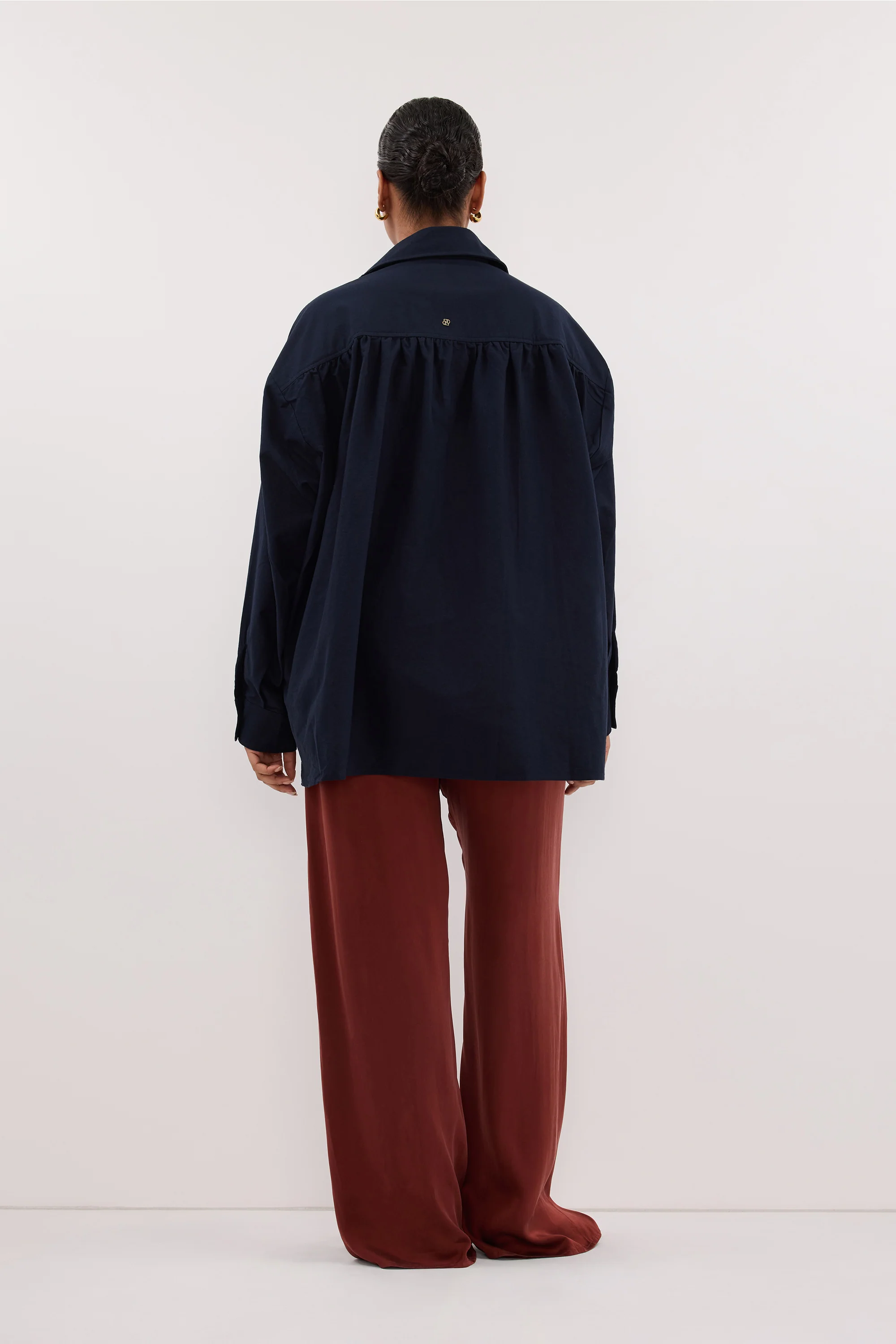 RHEA 2.0 INK OVERSIZED COTTON SHIRT - Image 7