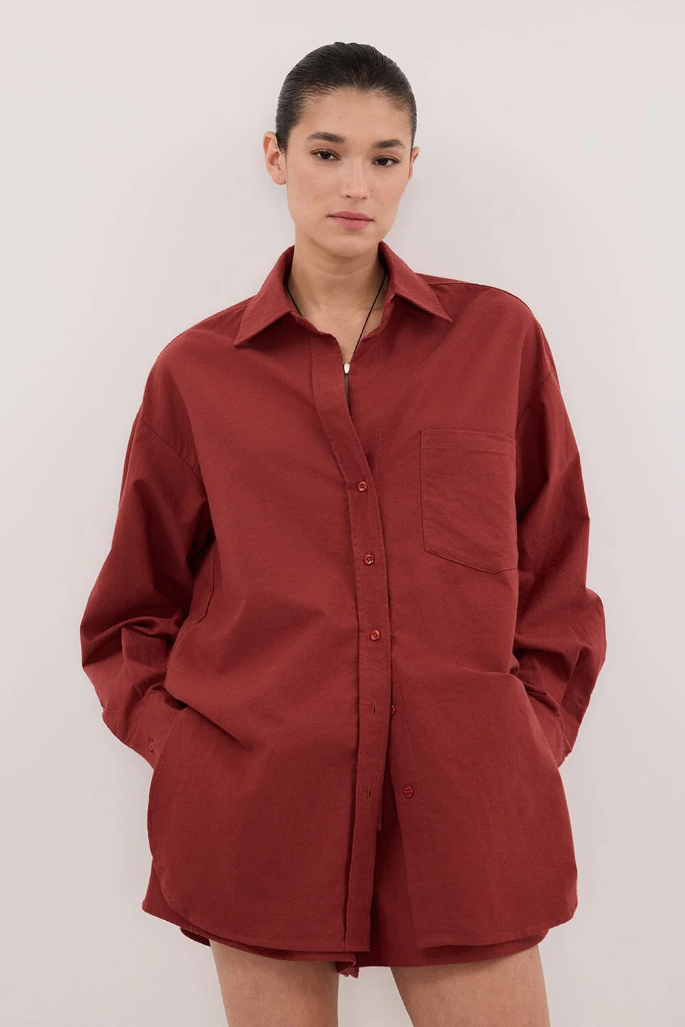 RHEA 2.0 SAHARA OVERSIZED COTTON SHIRT - Image 2