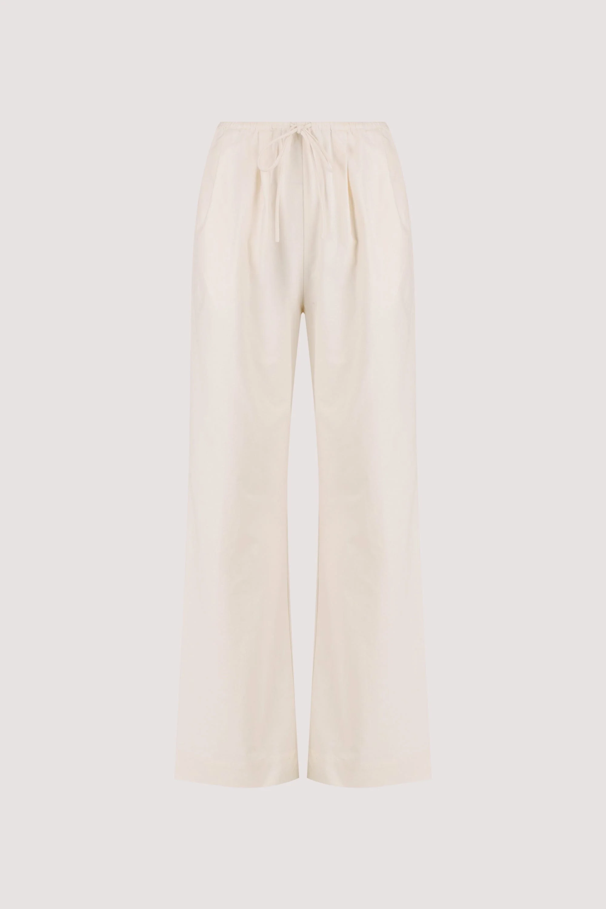 RHEA CREAM COTTON DRAWSTRING PANT - Image 7
