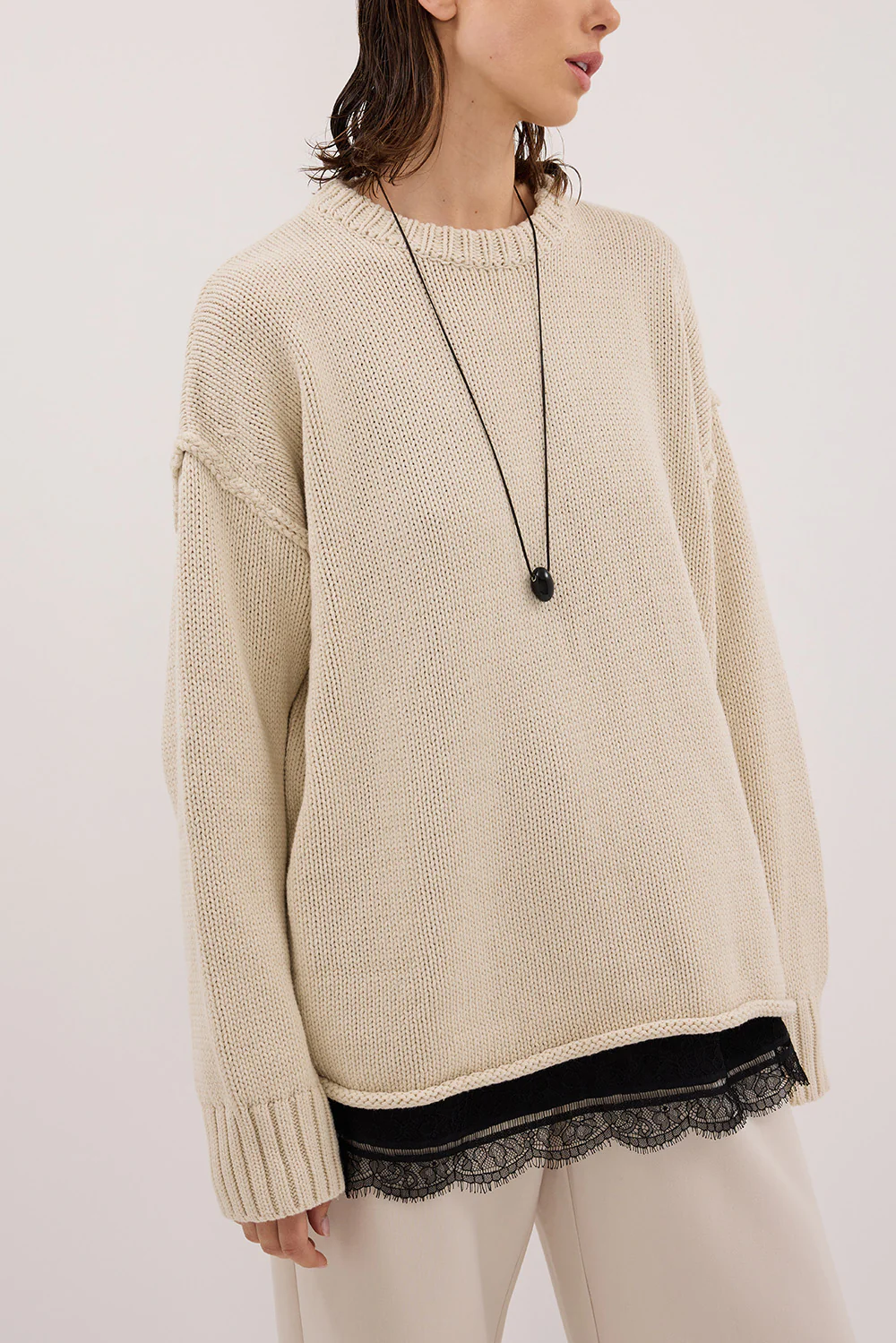 ROY PLASTER OVERSIZED LONGLINE KNIT JUMPER - Image 5
