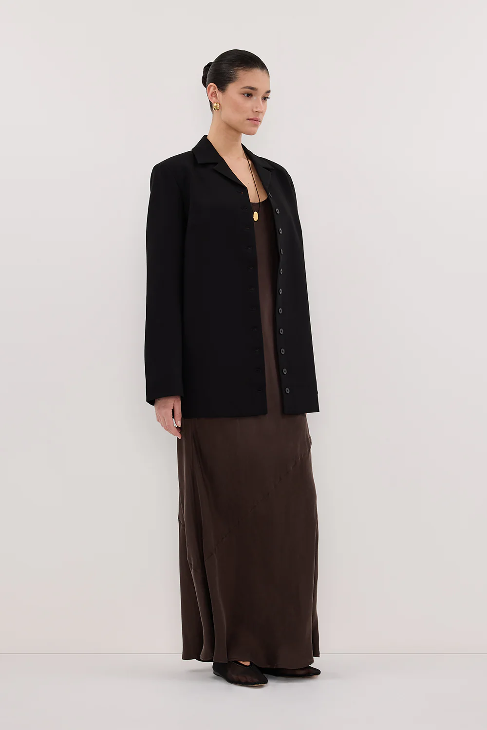 RYKER BLACK OVERSIZED BLAZER - Image 3