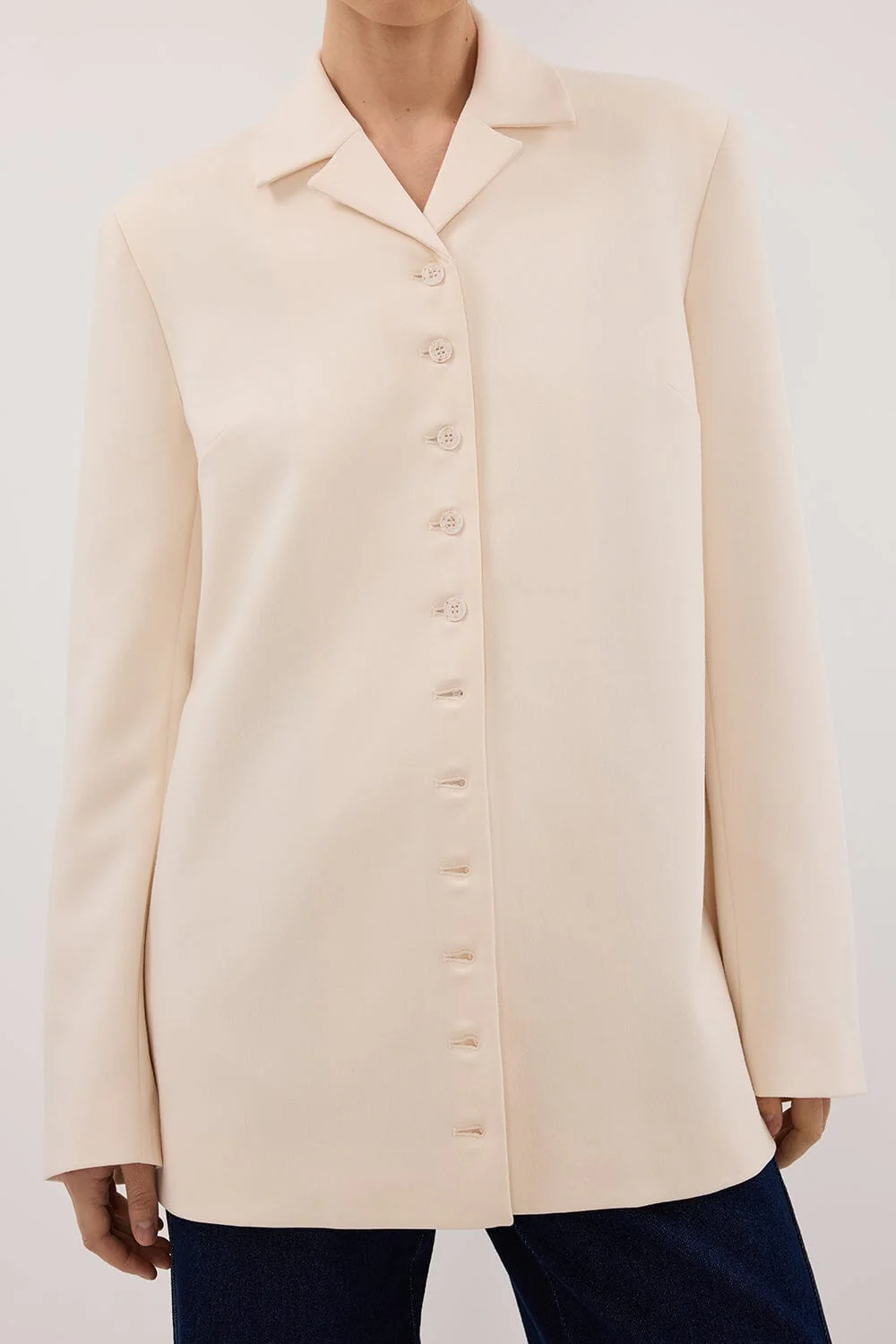RYKER CREAM OVERSIZED BLAZER - Image 6