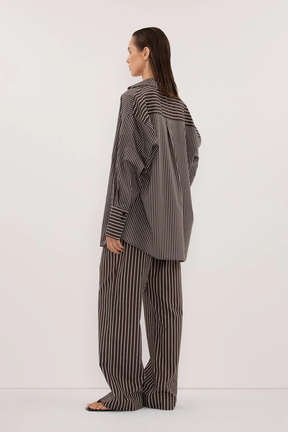 SABLE BITTER CHOC SILK BLEND PANT - Image 4