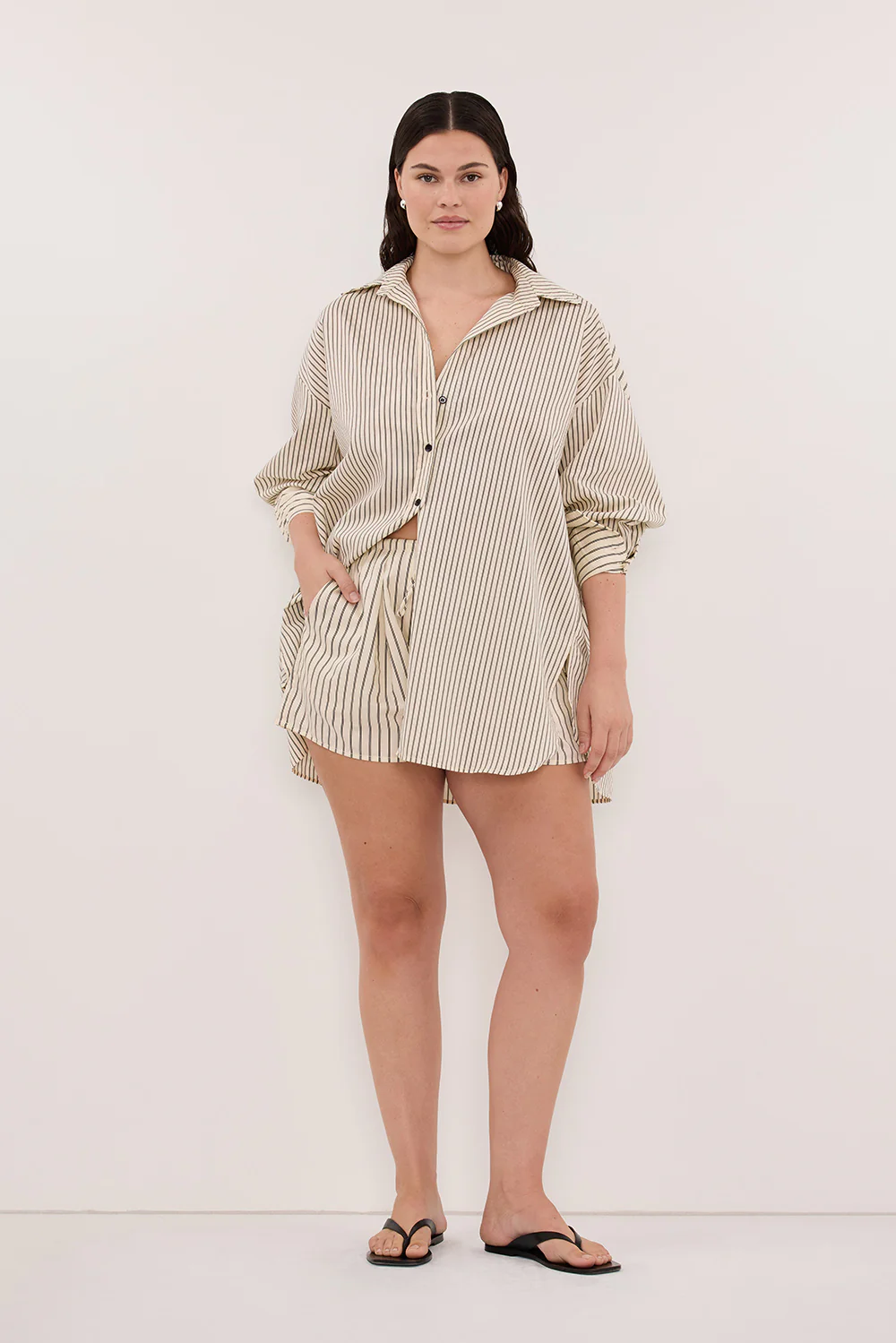 SABLE CREAM SILK BLEND SHORT - Image 5