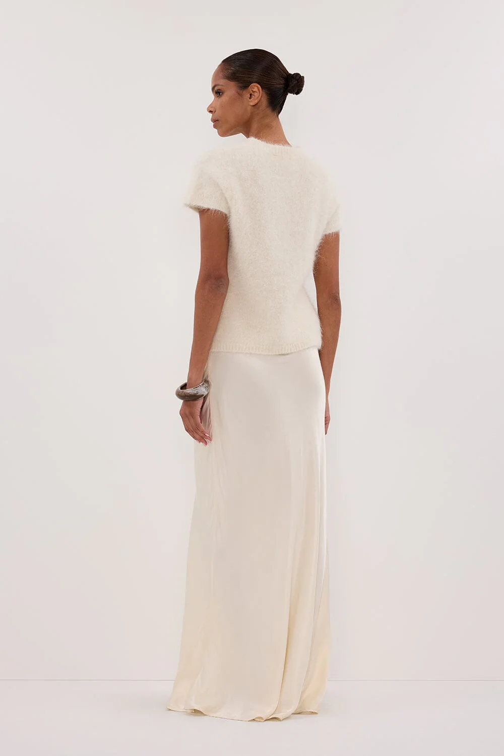 SALMA IVORY CAP SLEEVE KNIT TOP - Image 4