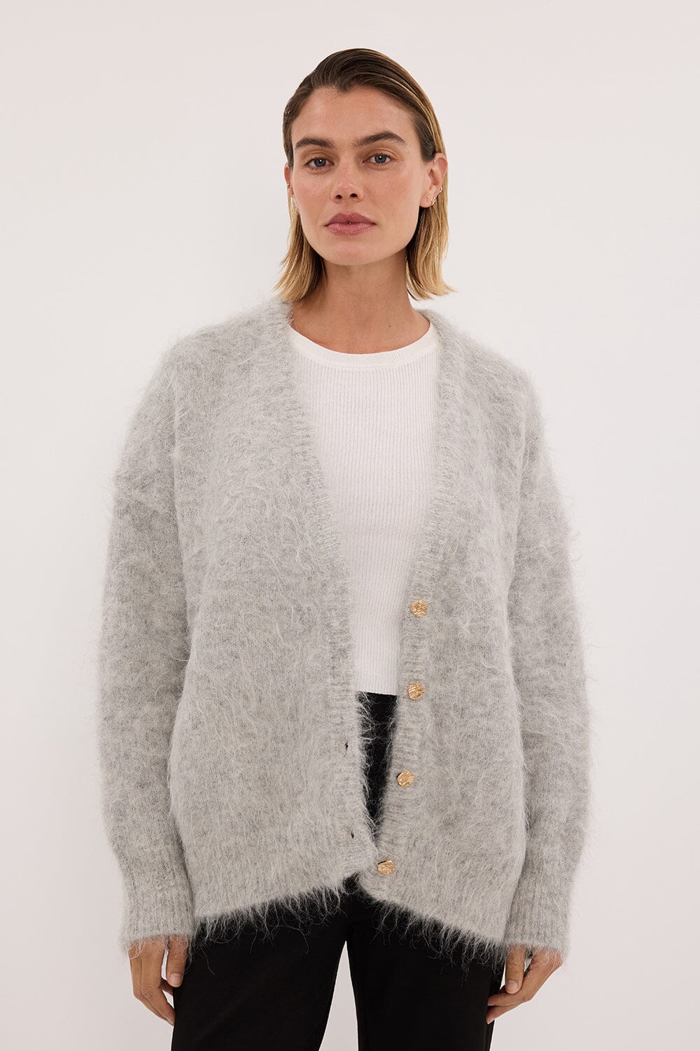 SALMA SILVER LONGLINE CARDIGAN - Image 2