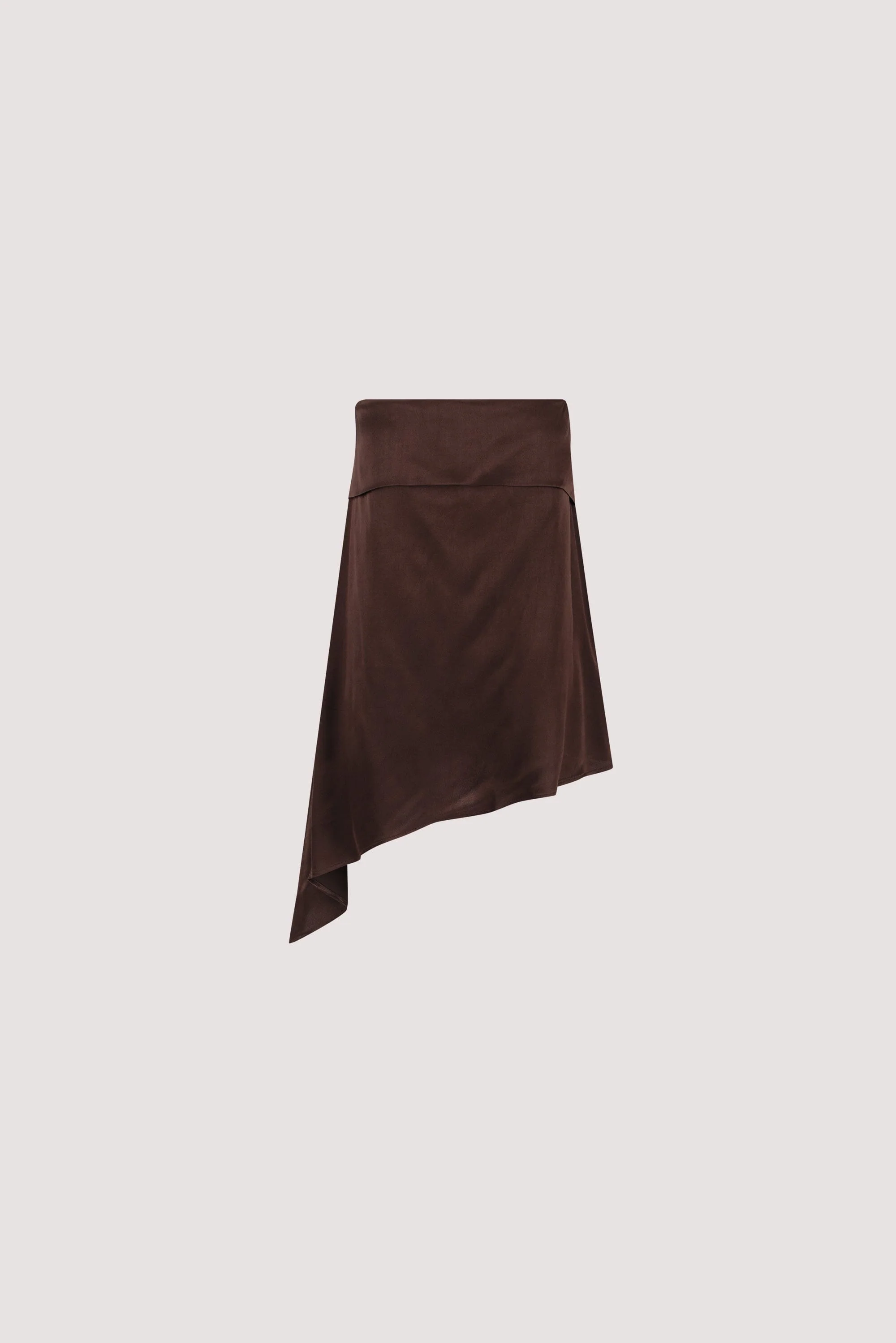 SANDER BITTER CHOC STRAPLESS SATIN TOP - Image 7
