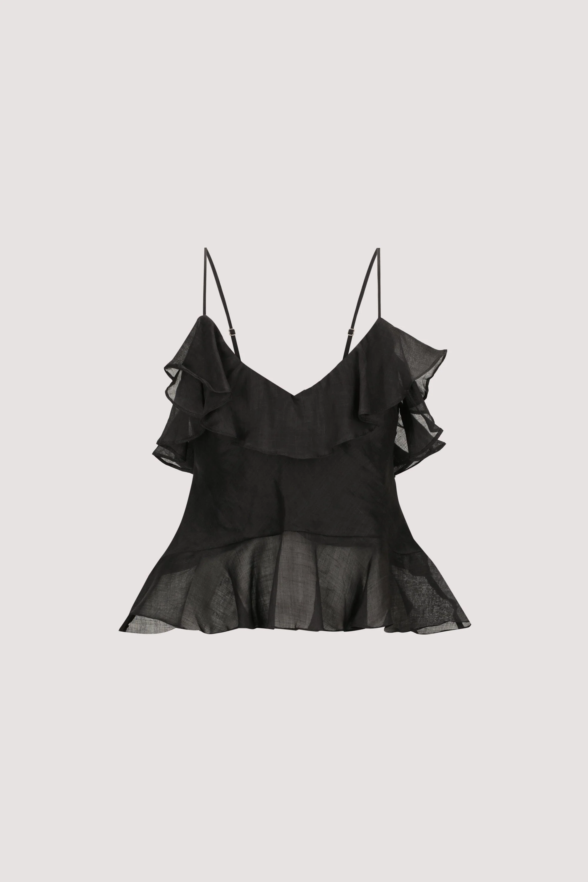 SARA BLACK RAMIE CAMI TOP - Image 6