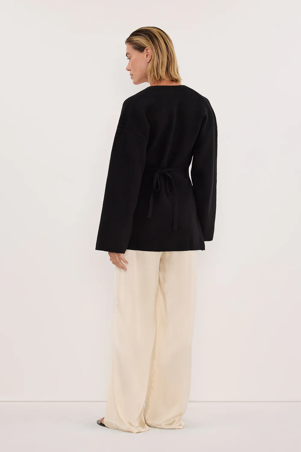 SCOUT BLACK LONG SLEEVE KNIT TOP - Image 4