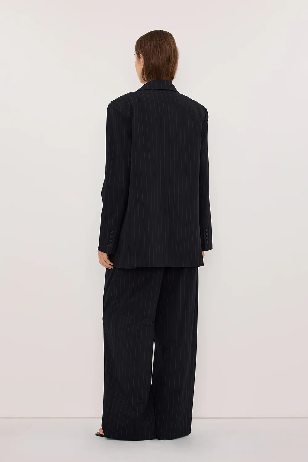SIAN INK PINSTRIPE OVERSIZED BLAZER - Image 8