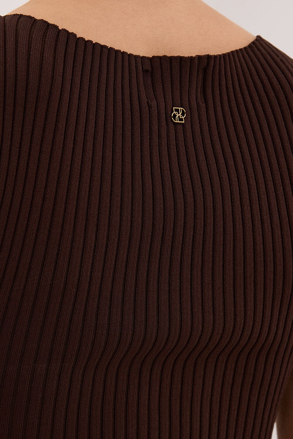 SIERRA BITTER CHOC KNIT TOP - Image 5