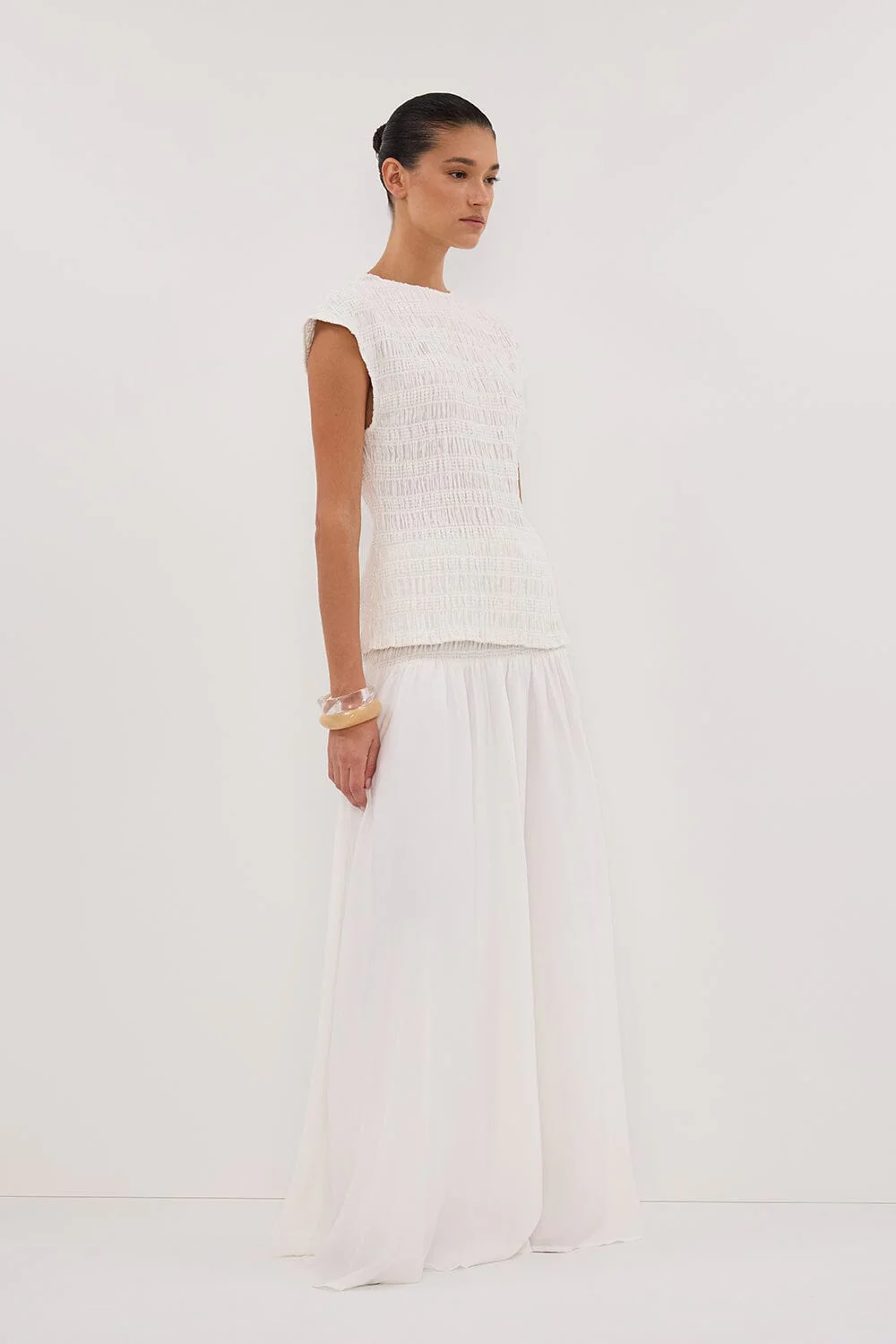 SIERRA WHITE TEXTURED TOP - Image 3