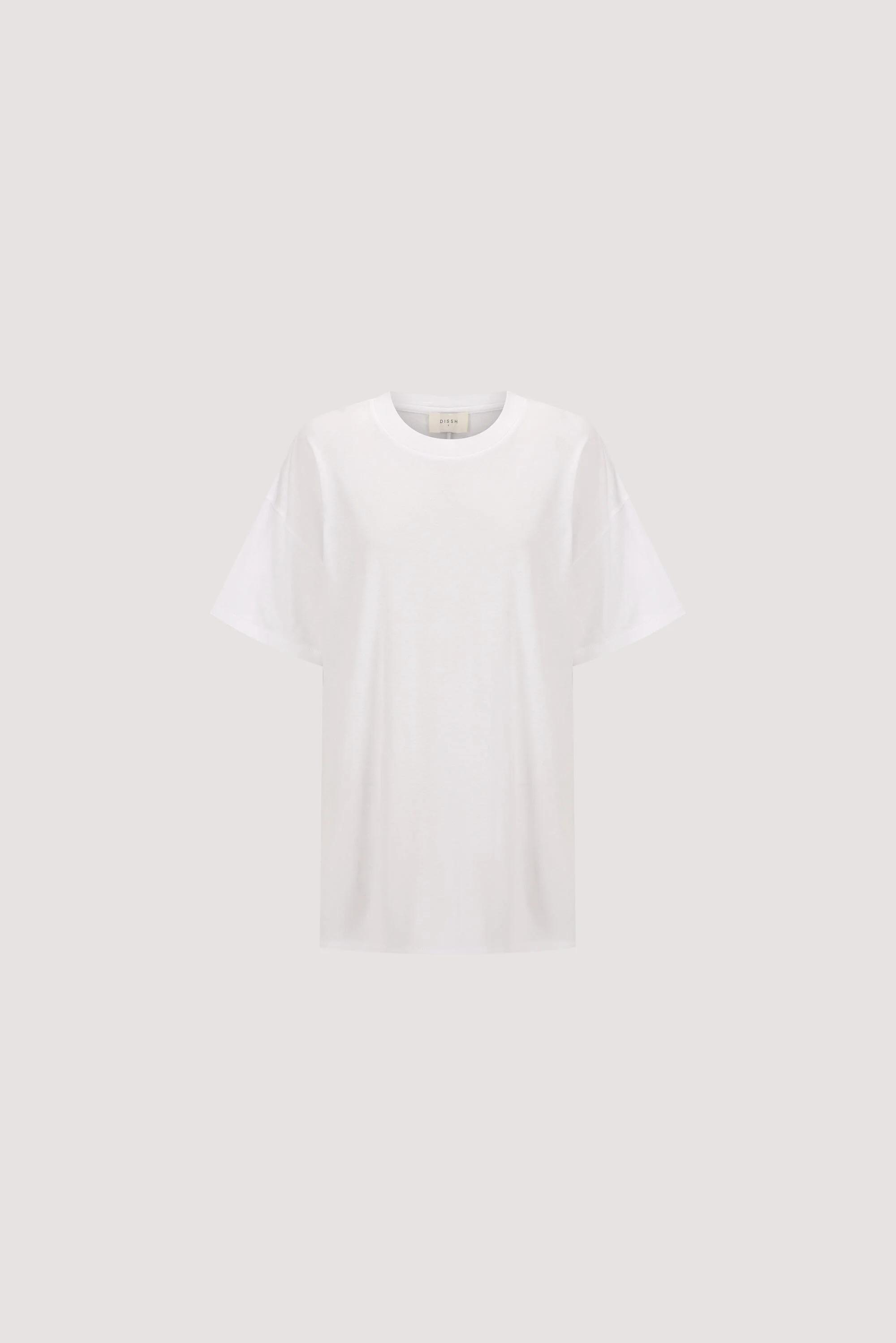 SLOANE WHITE COTTON LONGLINE TEE - Image 7