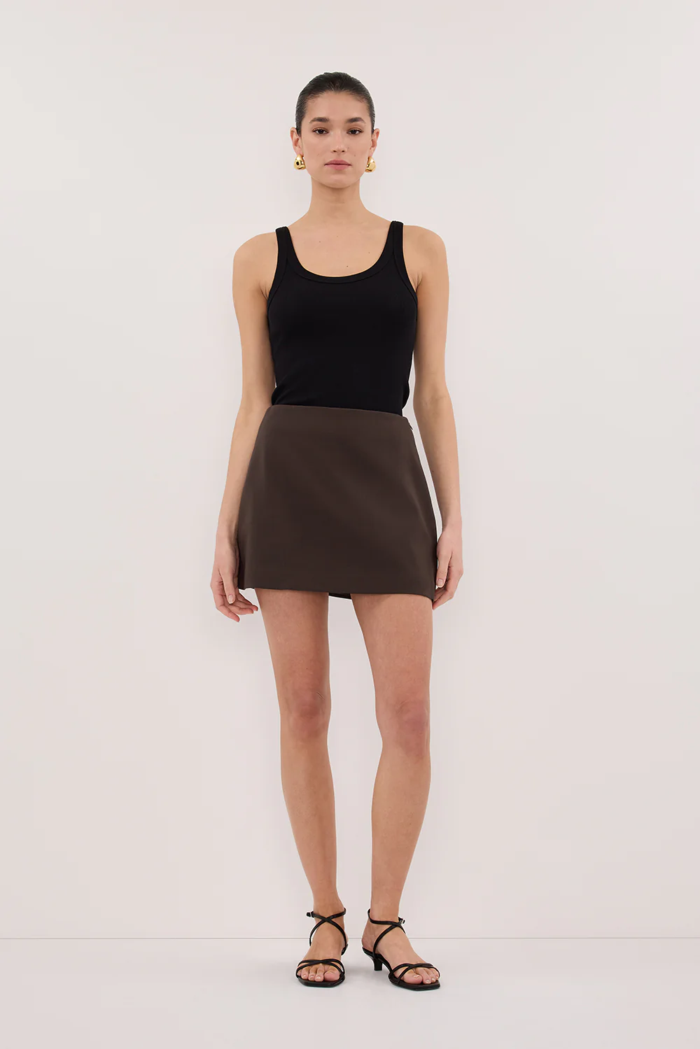SOHO BITTER CHOC TAILORED SKORT - Image 6