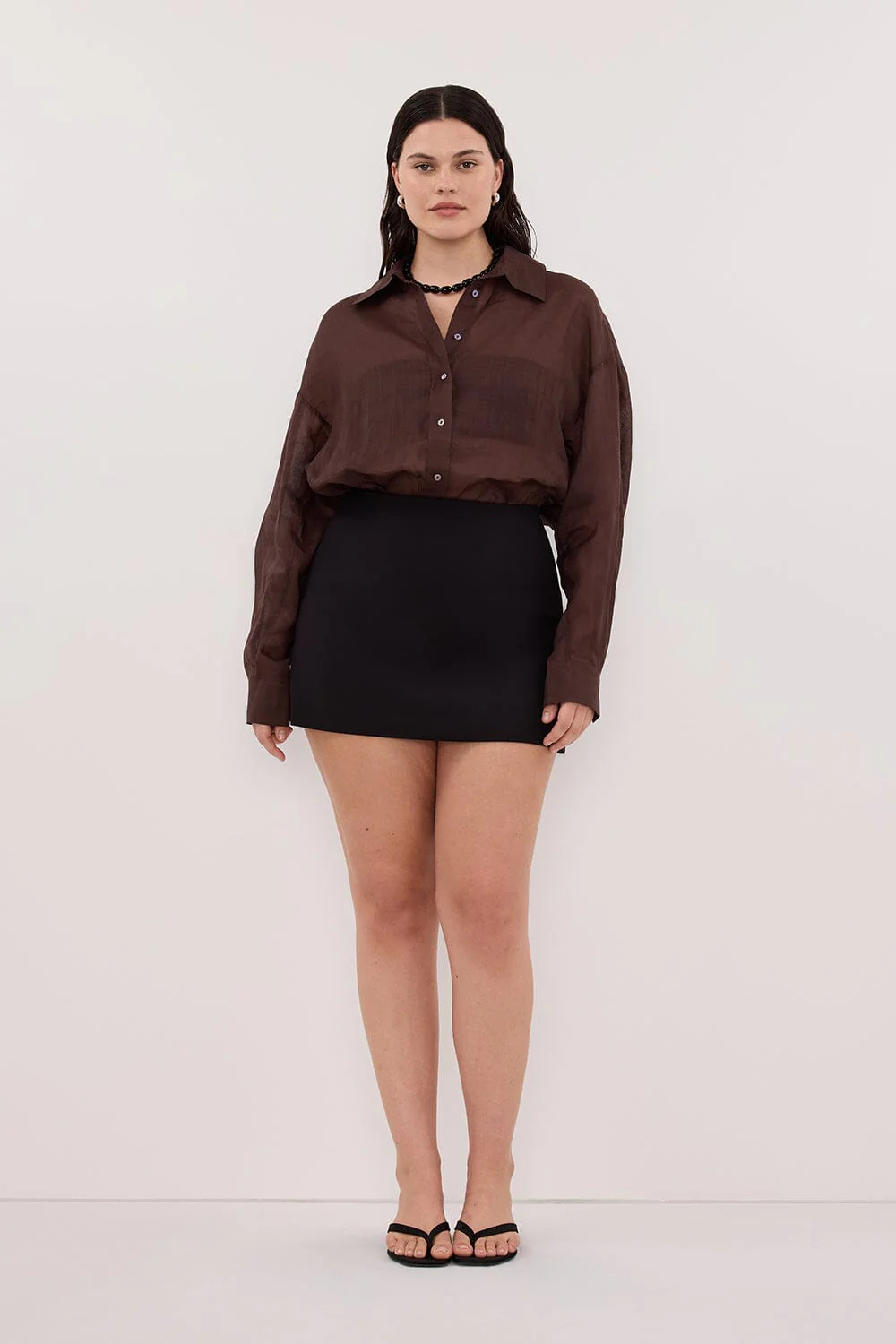 SOHO BLACK TAILORED SKORT - Image 7