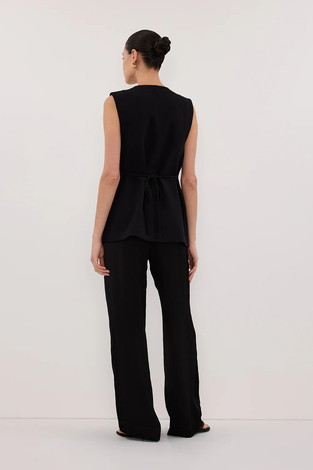 SONNY BLACK TAILORED VEST - Image 5