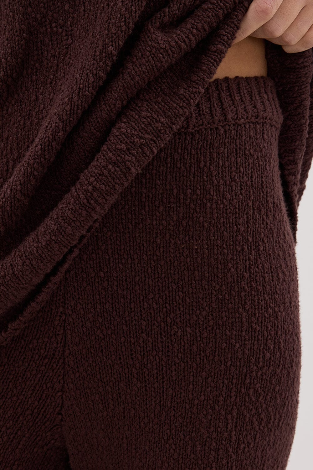 SUE CHOC FRINGE KNIT PANT - Image 5