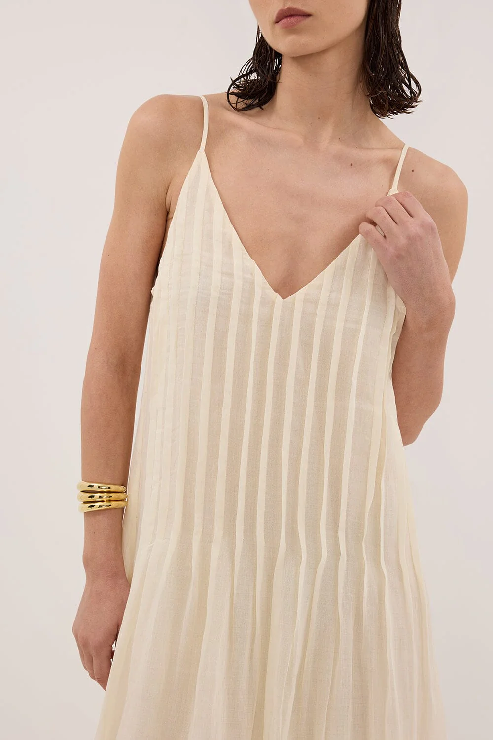 TAHLIA STRAW RAMIE MAXI DRESS - Image 5