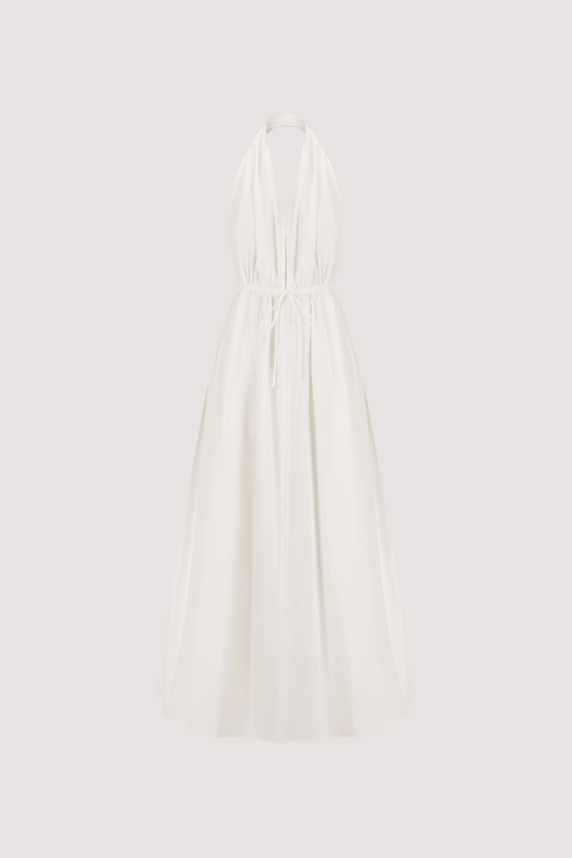 TAMMY WHITE SLEEVELESS COTTON MIDI DRESS - Image 6