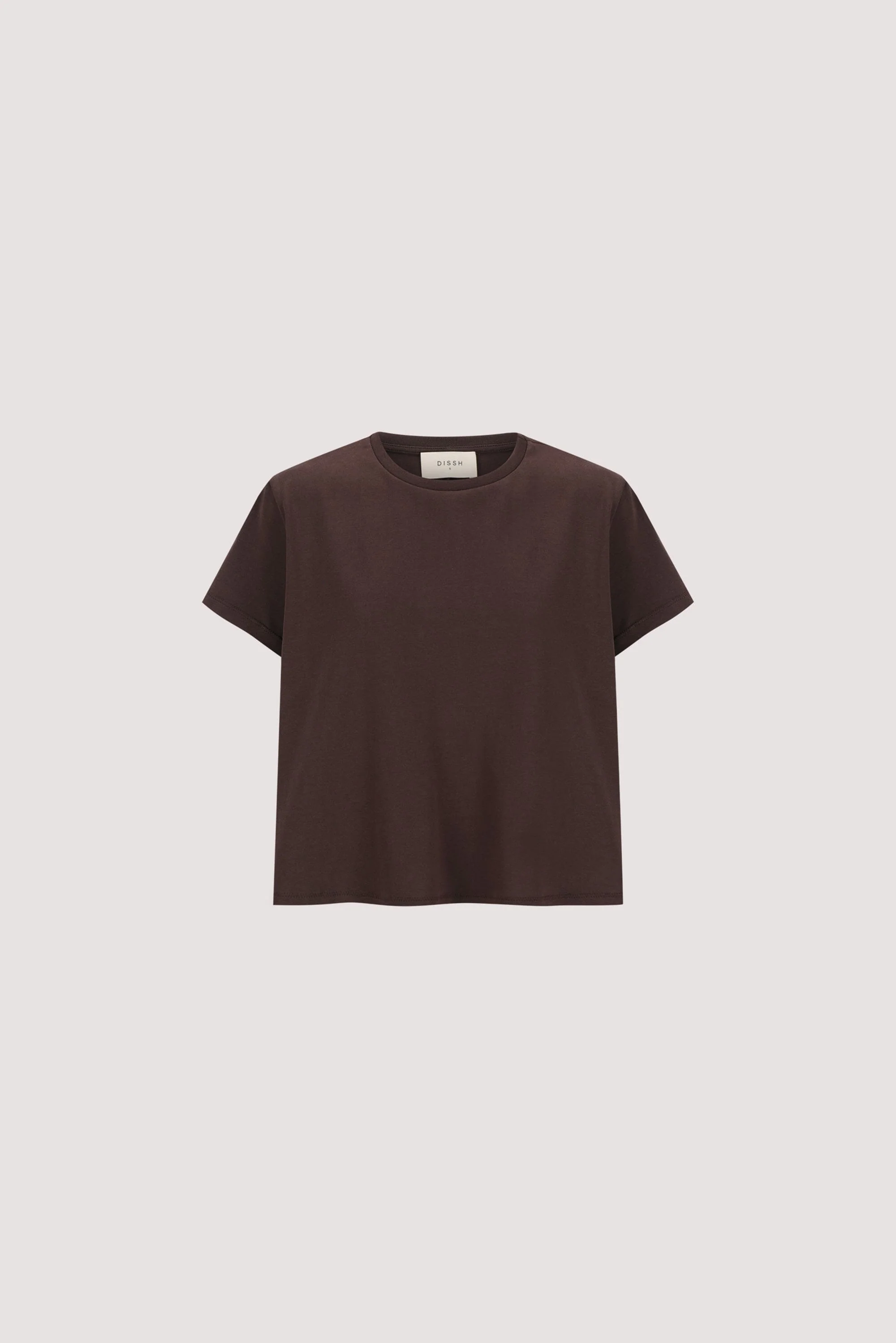 TATUM BITTER CHOC SHORT SLEEVE COTTON TEE - Image 5