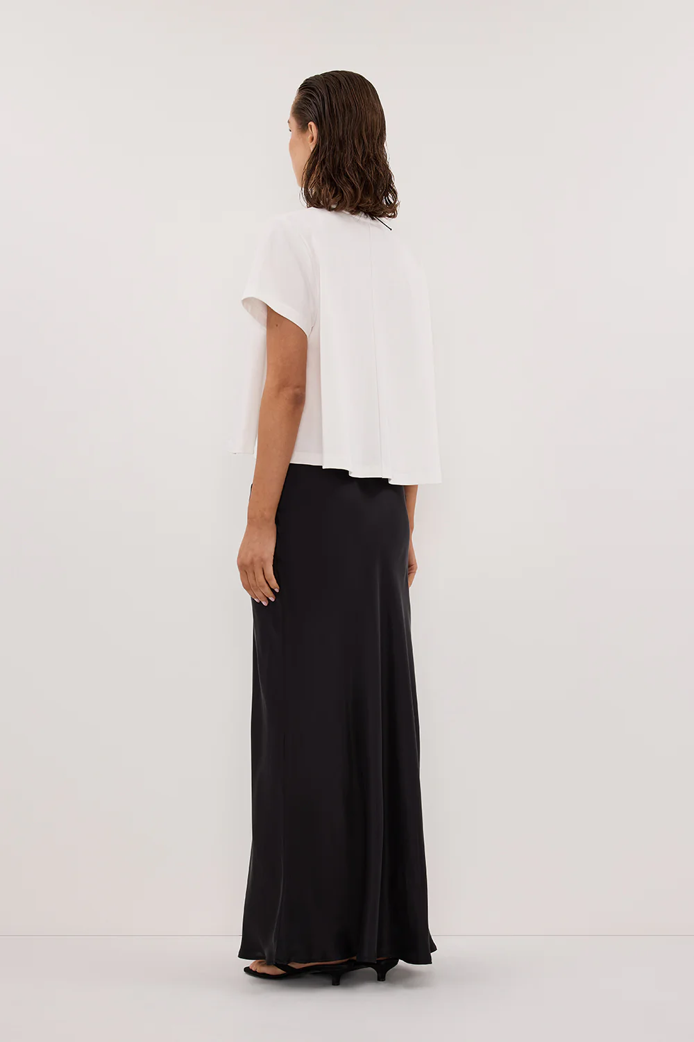 TATUM WHITE SHORT SLEEVE COTTON TEE - Image 4