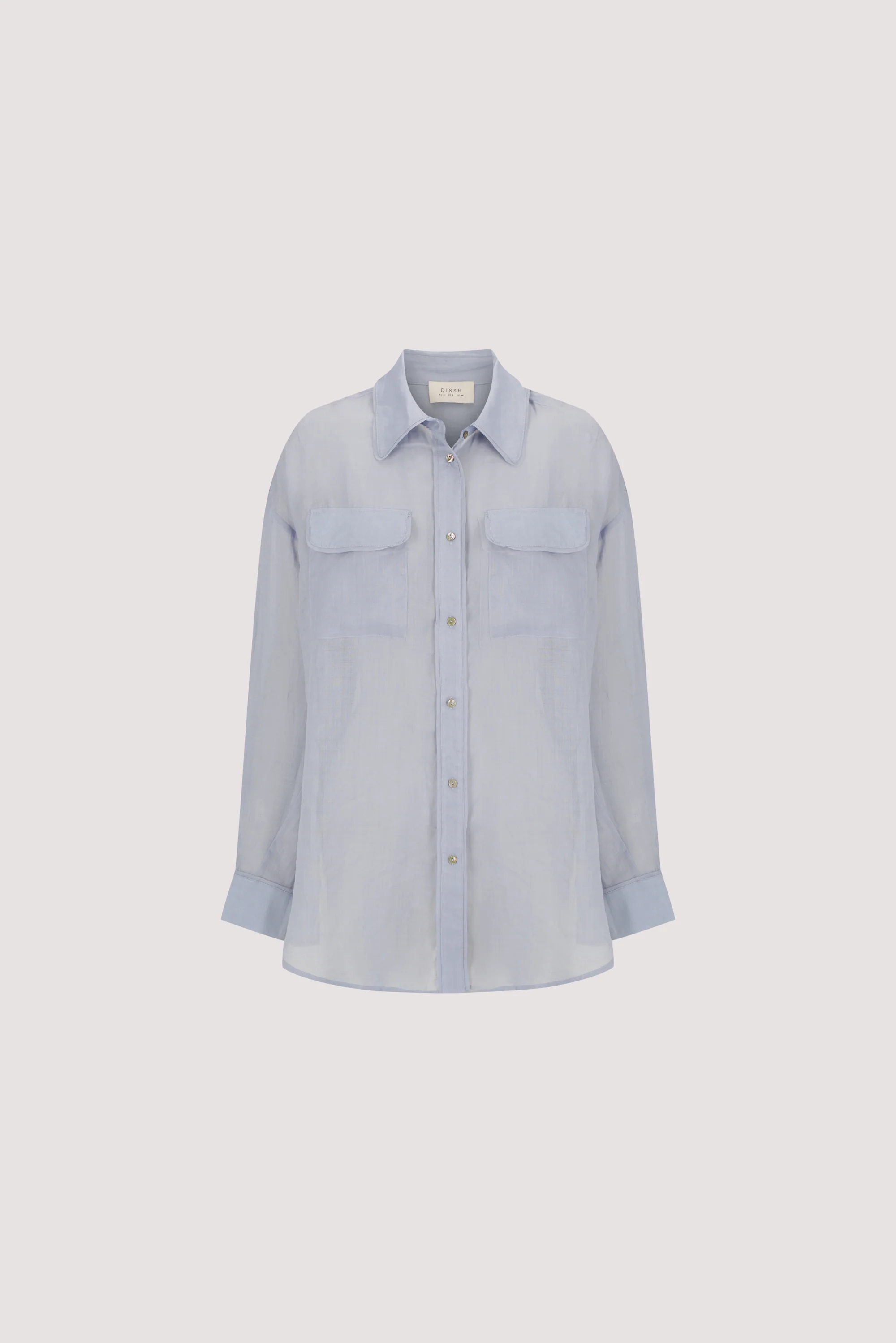 TENLEY DUSTY BLUE RAMIE SHIRT - Image 6