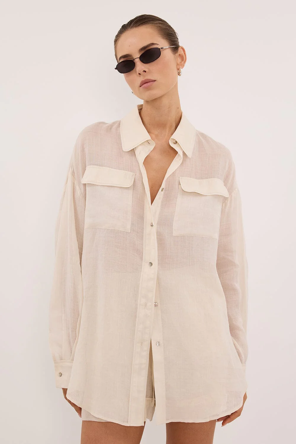 TENLEY SANDSTONE RAMIE SHIRT - Image 2