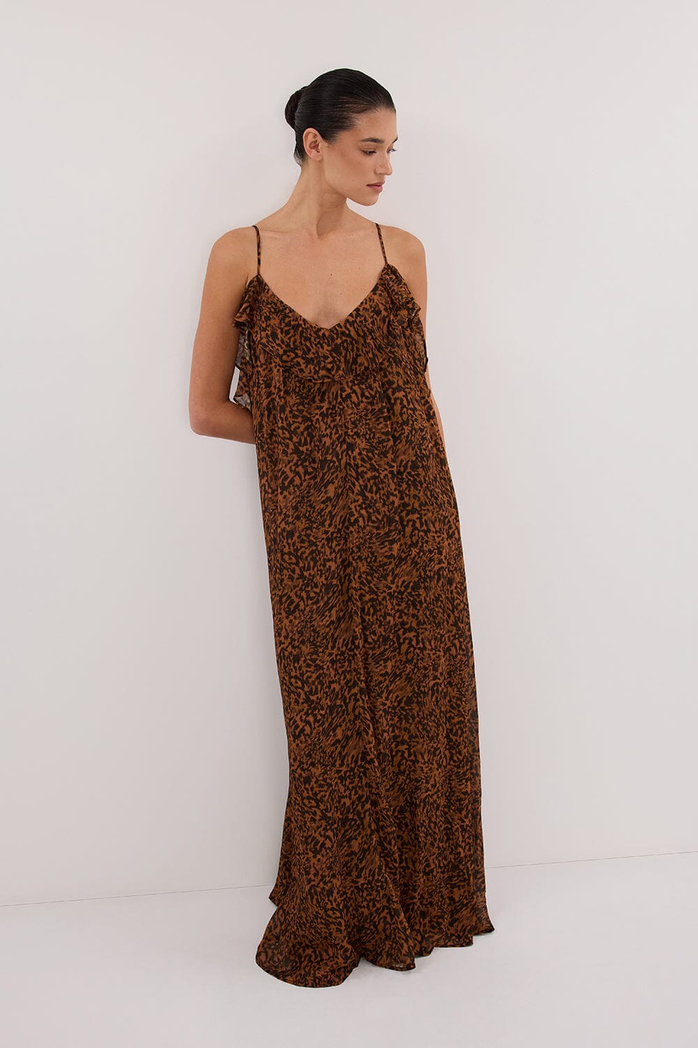 TERRA CAPRI RUST SLEEVELESS MAXI DRESS - Image 6