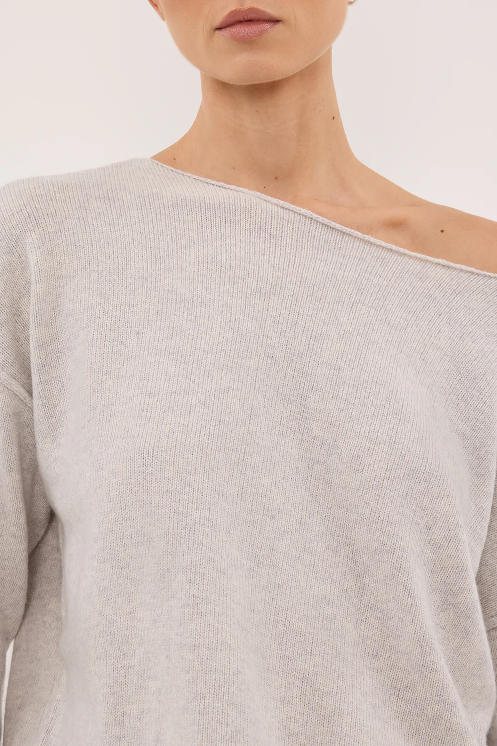 TESS SILVER BOATNECK KNIT JUMPER - Image 5