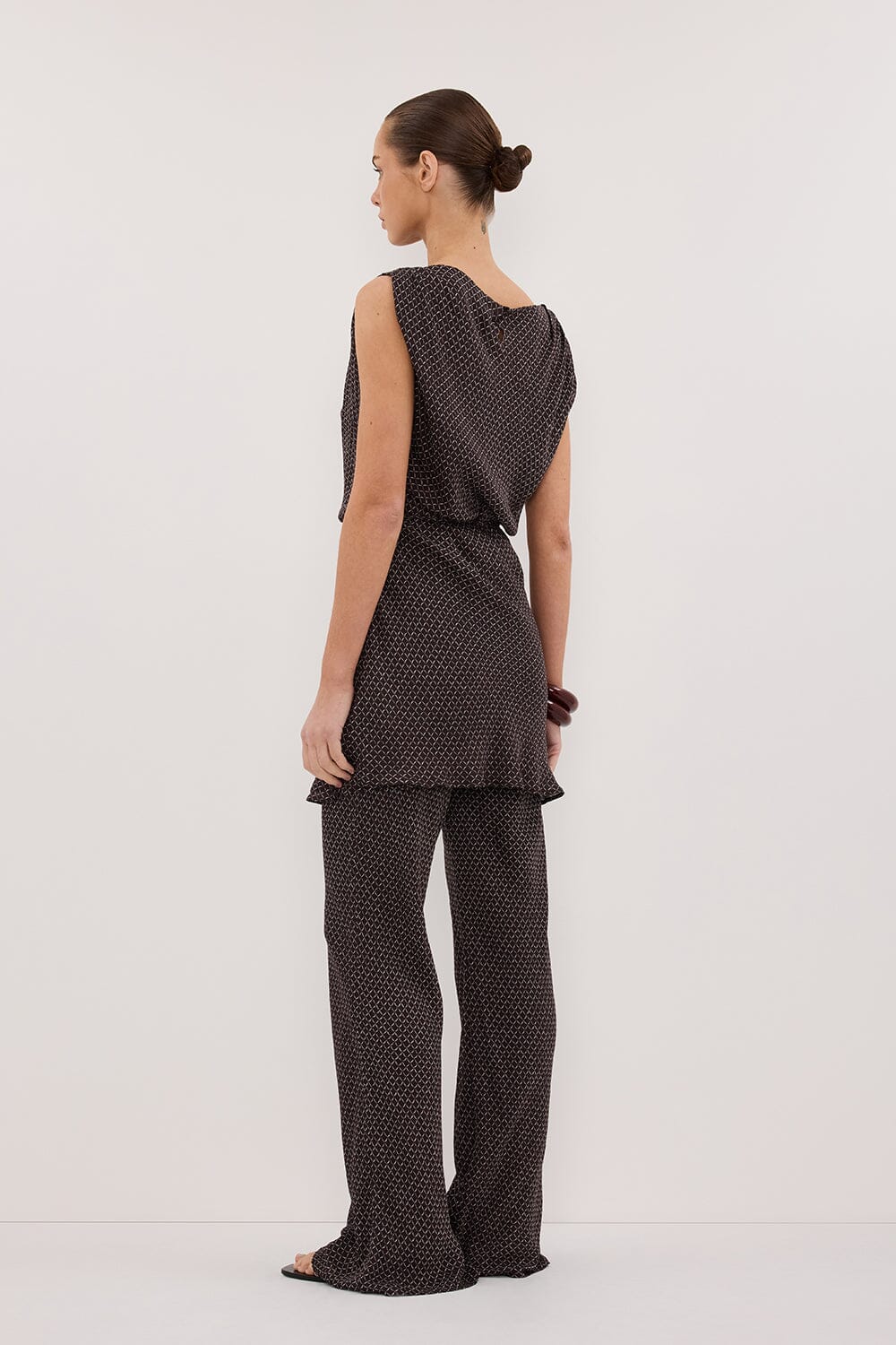 TIA CHOC MICRO CHECK MINI DRESS - Image 7