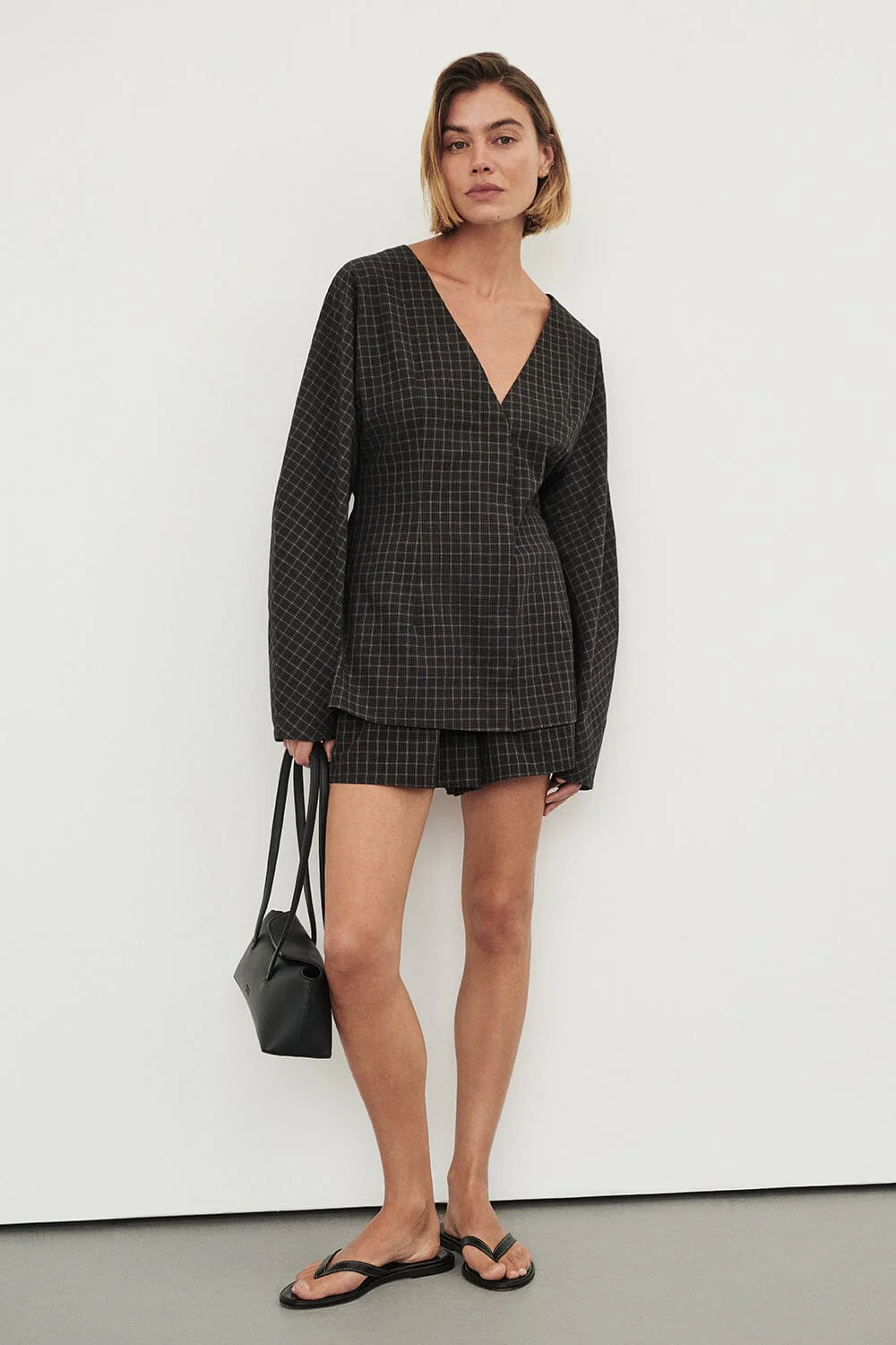 TOVA INK CHECK FITTED SHIRT - Image 2