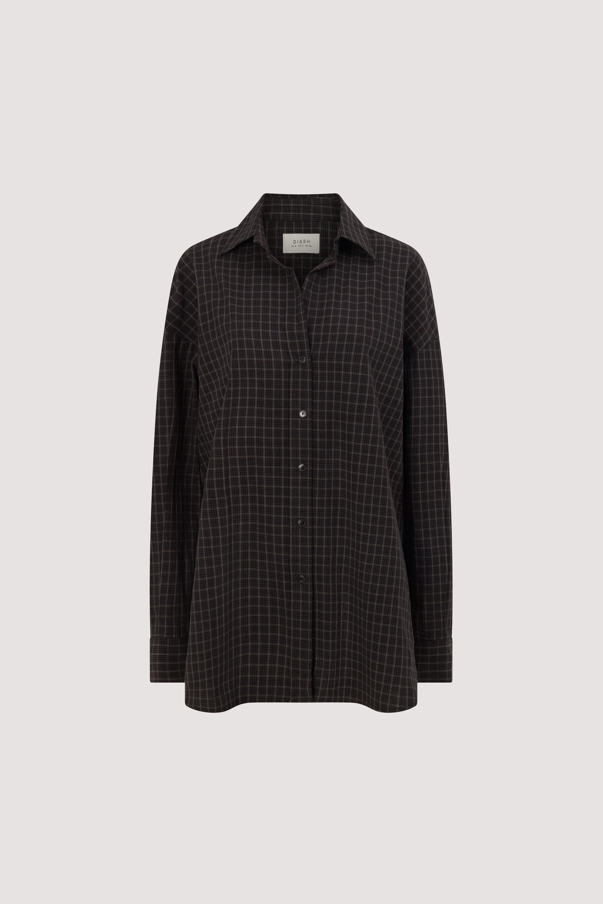 TOVA INK CHECK OVERSIZED COTTON SHIRT - Image 6