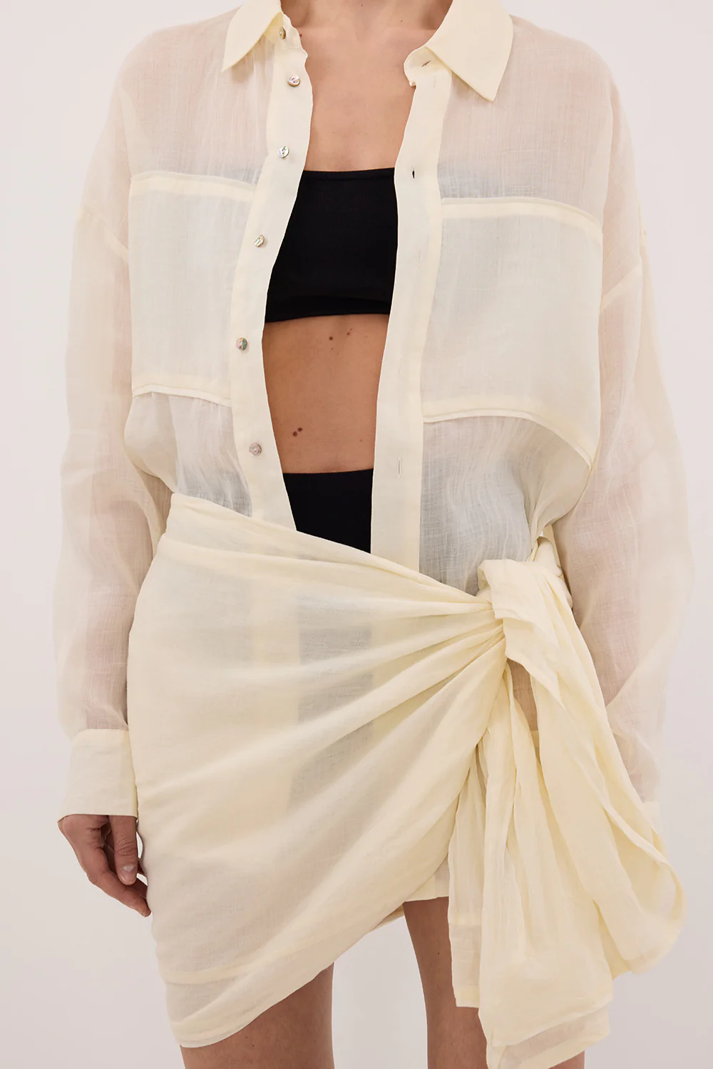 TROPEZ STRAW RAMIE SARONG - Image 5