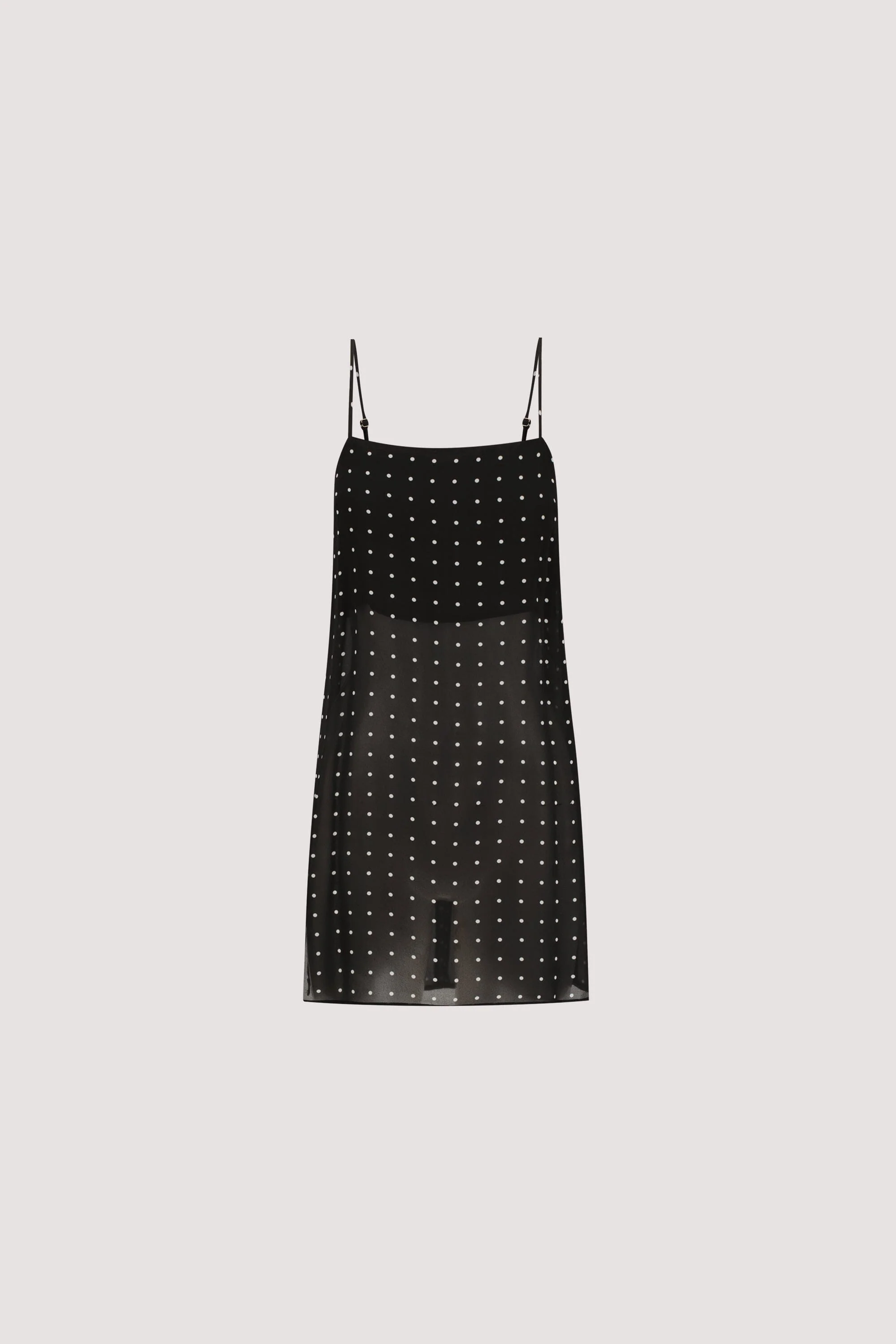 VANESSA BLACK SLEEVELESS SPOT CAMI TOP - Image 7
