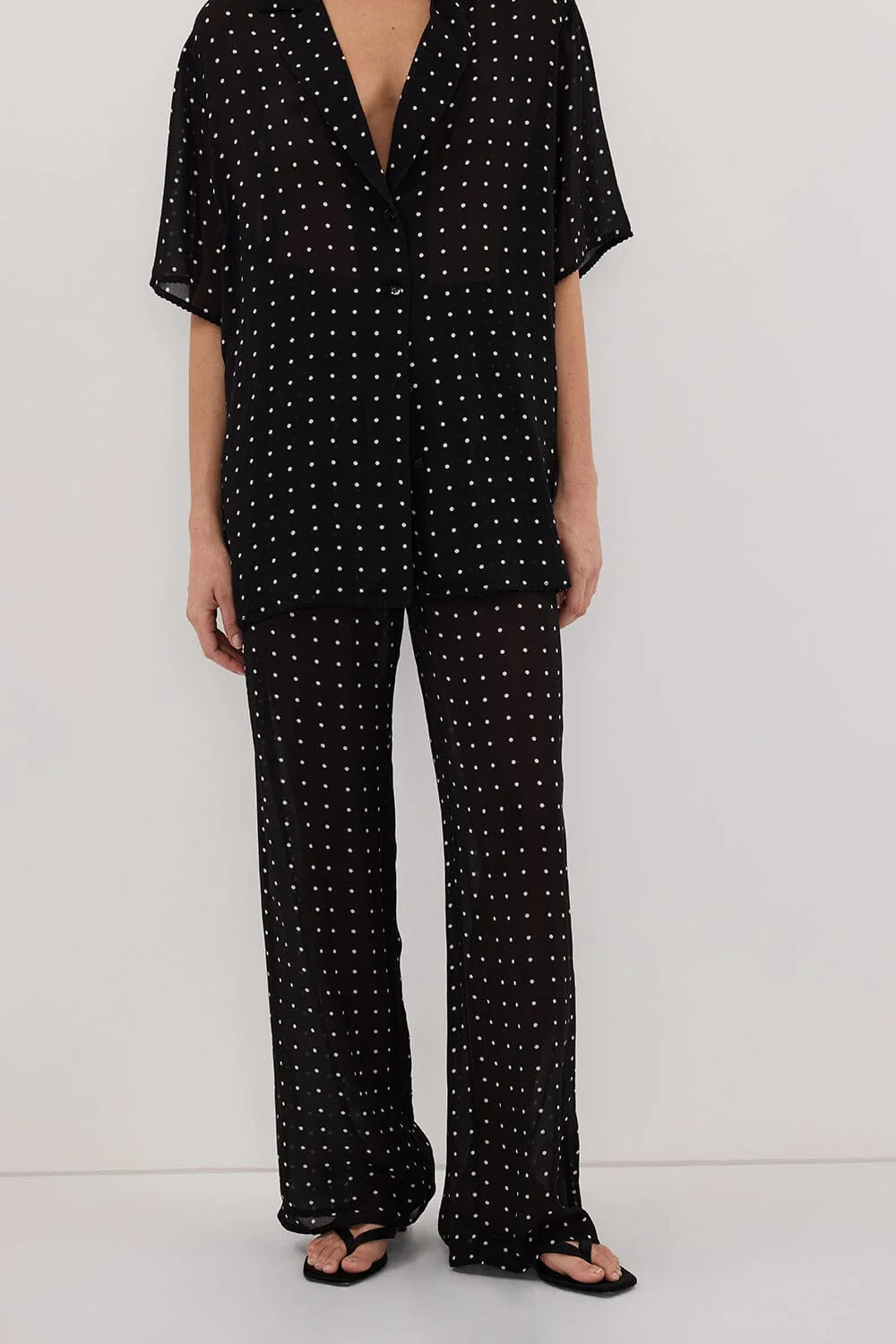 VANESSA BLACK SPOT PANT - Image 2