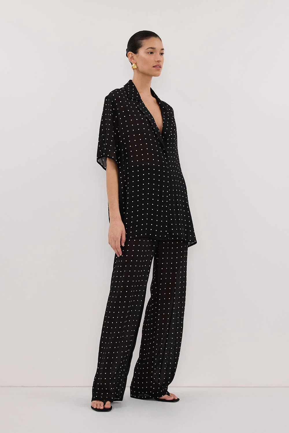 VANESSA BLACK SPOT PANT - Image 3